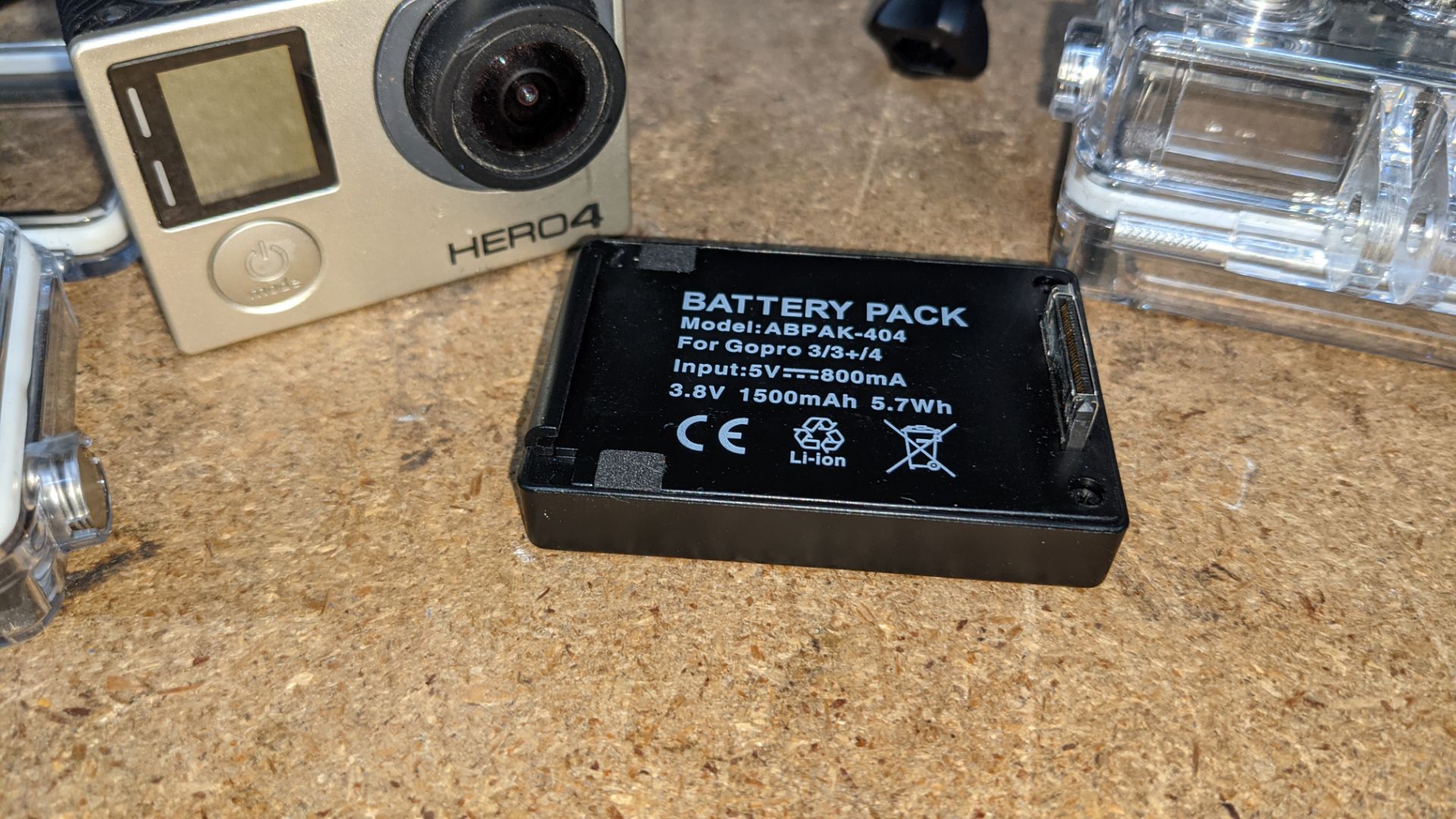 GoPro Hero 4 camera kit comprising GoPro Hero 4 plus wide variety of batteries, chargers, cases & mo - Image 8 of 18