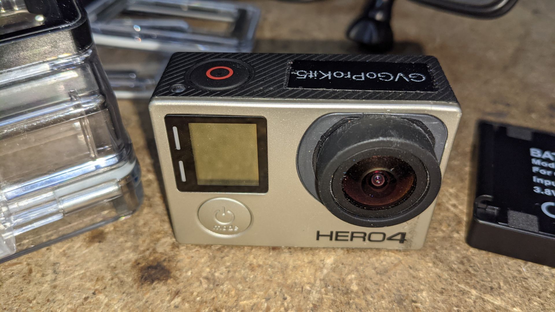 GoPro Hero 4 camera kit comprising GoPro Hero 4 plus wide variety of batteries, chargers, cases & mo - Image 5 of 15