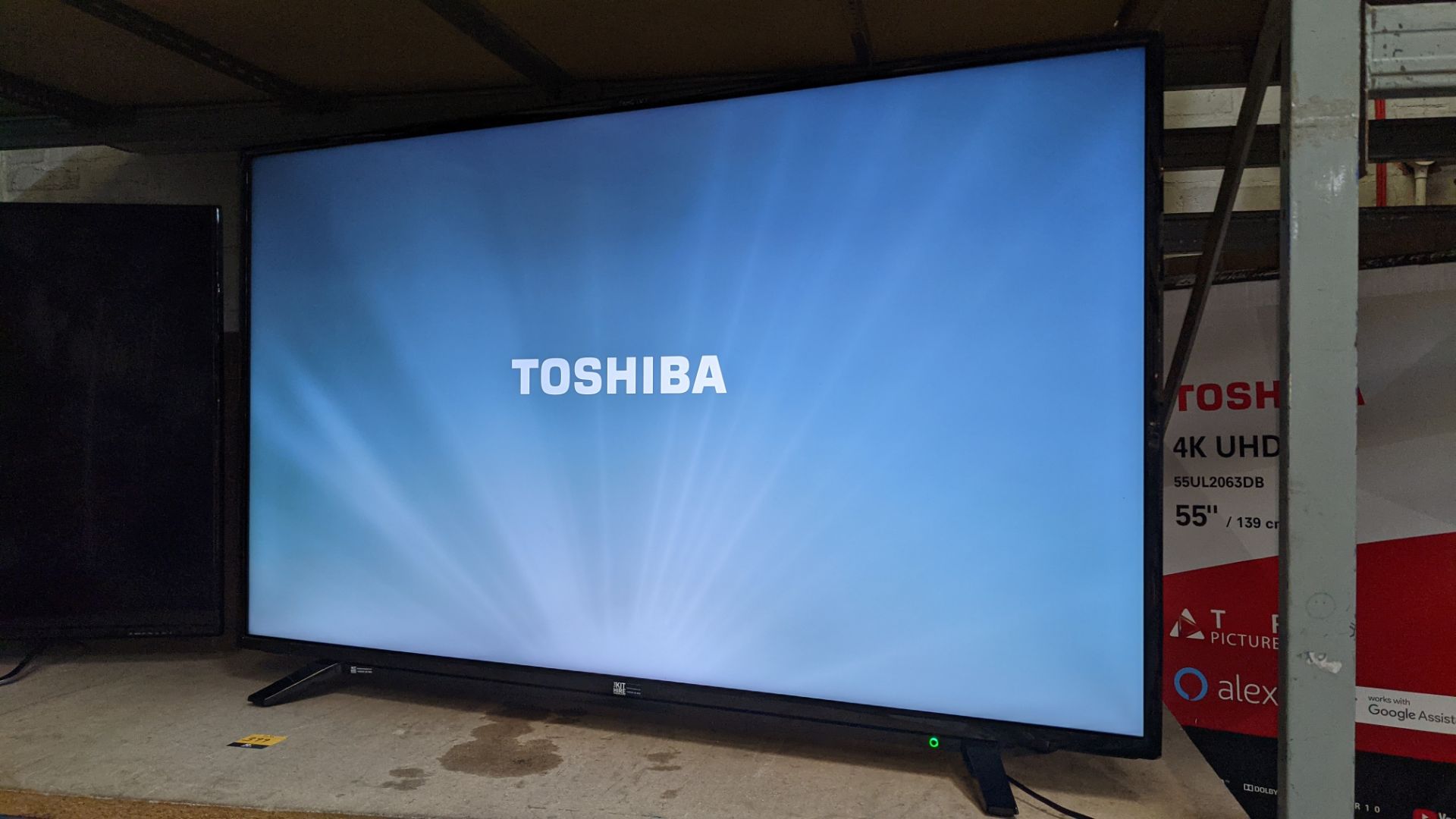 Toshiba 55" widescreen LCD TV model 55UL2063DB including tabletop stand & box - With remote