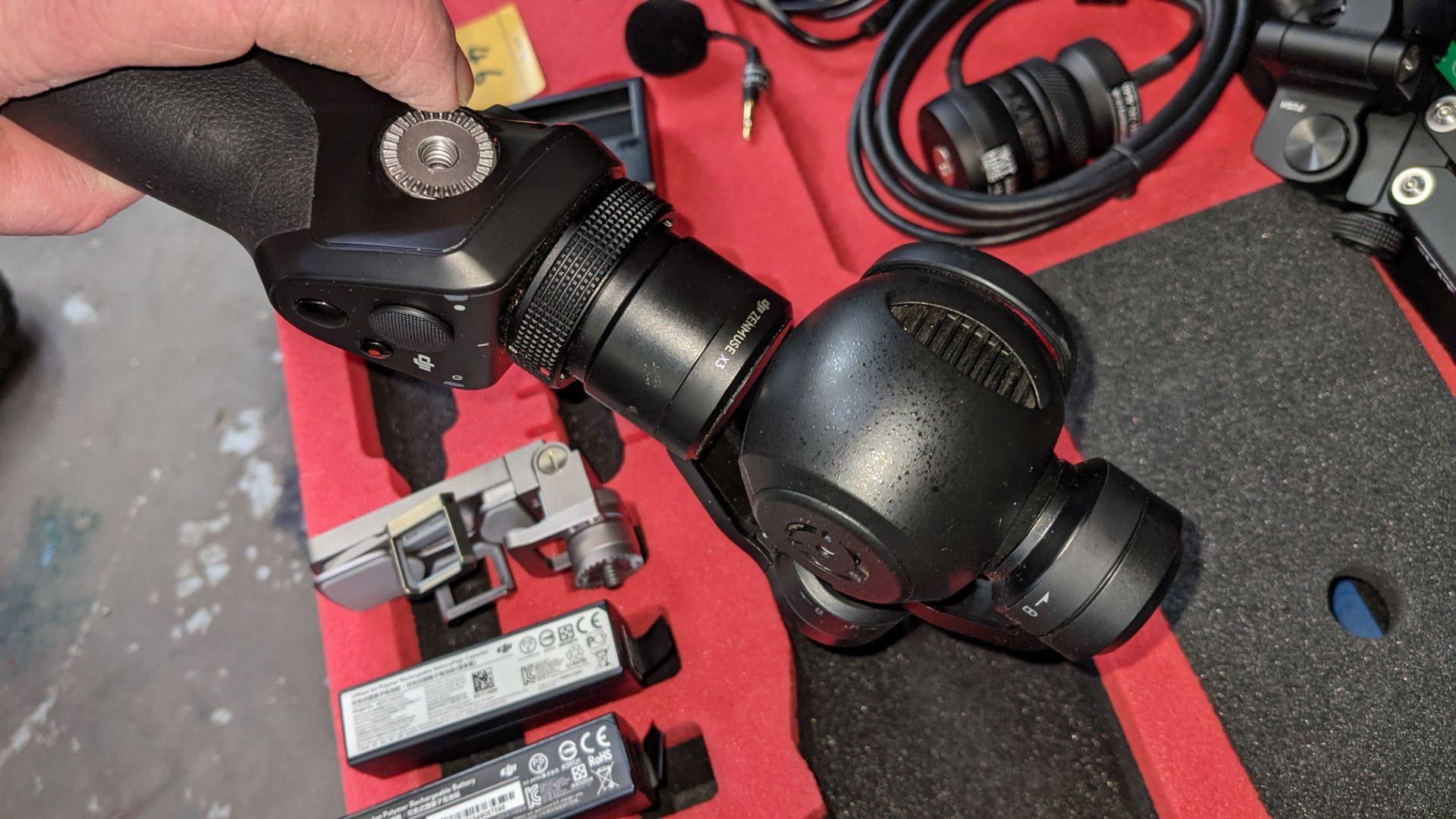 DJI Osmo X3 kit comprising hand-held gimbal plus wide variety of ancillaries for use with same, as d - Image 9 of 20