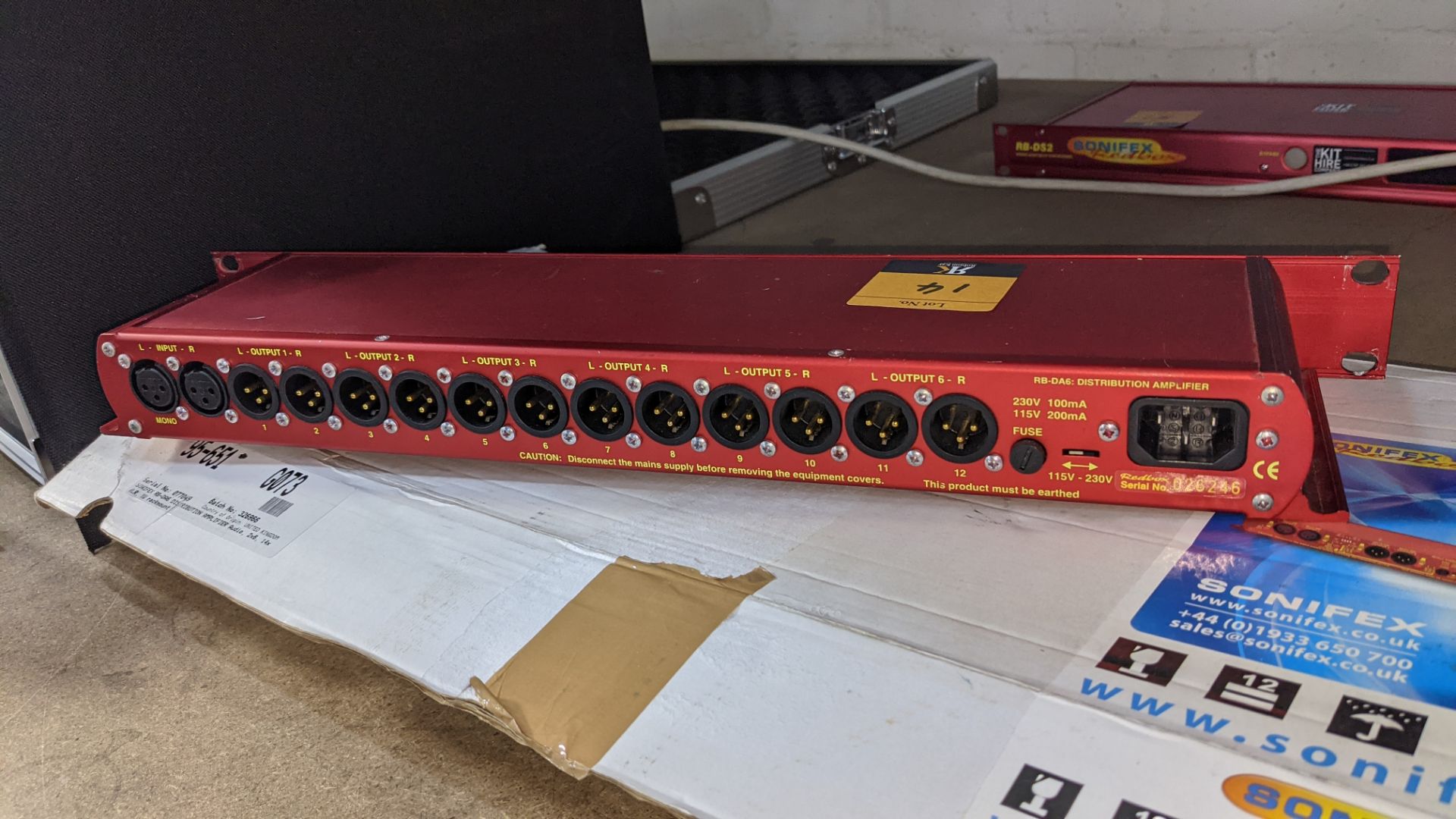 Sonifex Redbox model RB-DA6 distribution amplifier - Image 8 of 8