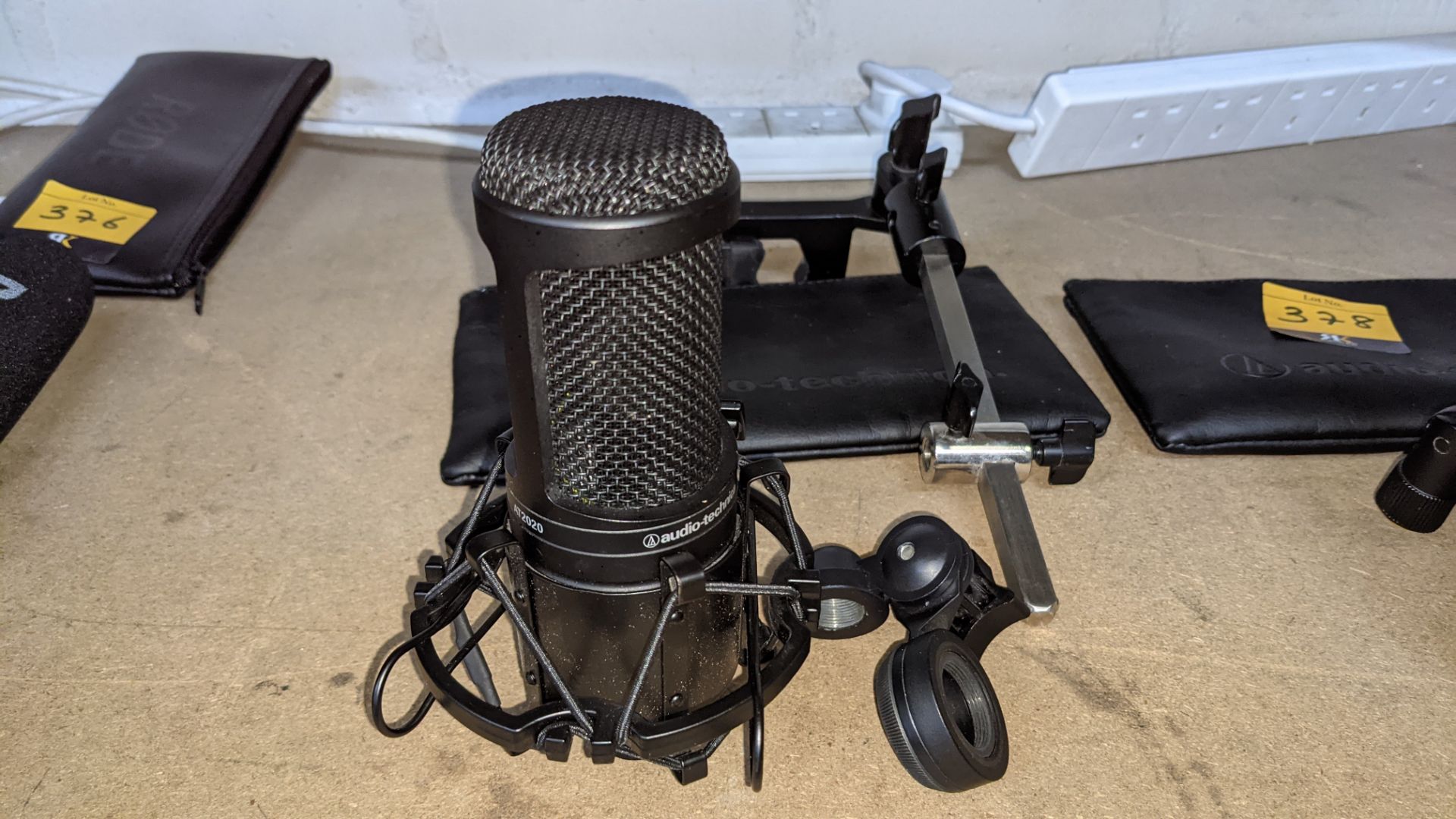 Audio Technica AT2020 P48 Cardioid condenser microphone with case & ancillaries as pictured - Image 2 of 8