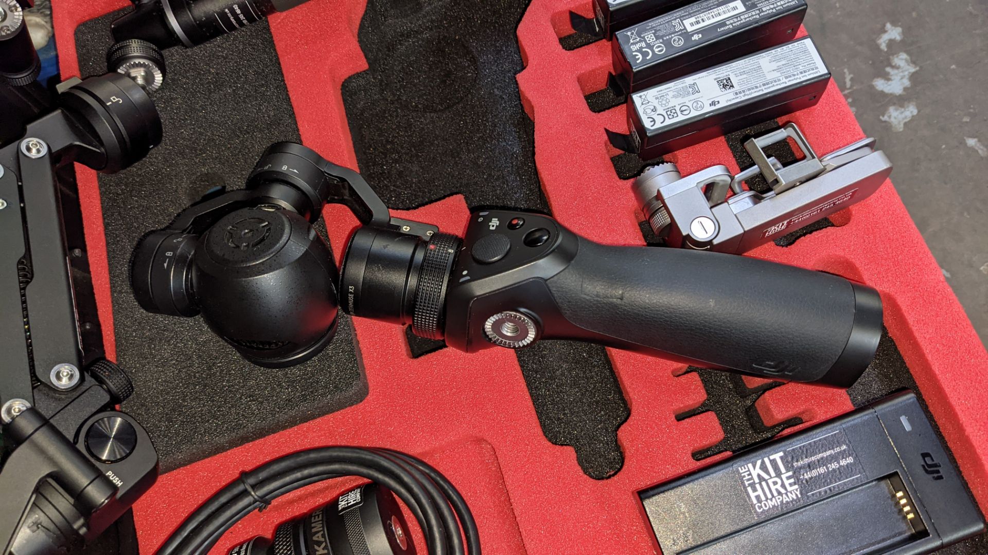 DJI Osmo X3 kit comprising hand-held gimbal plus wide variety of ancillaries for use with same, as d - Image 4 of 20