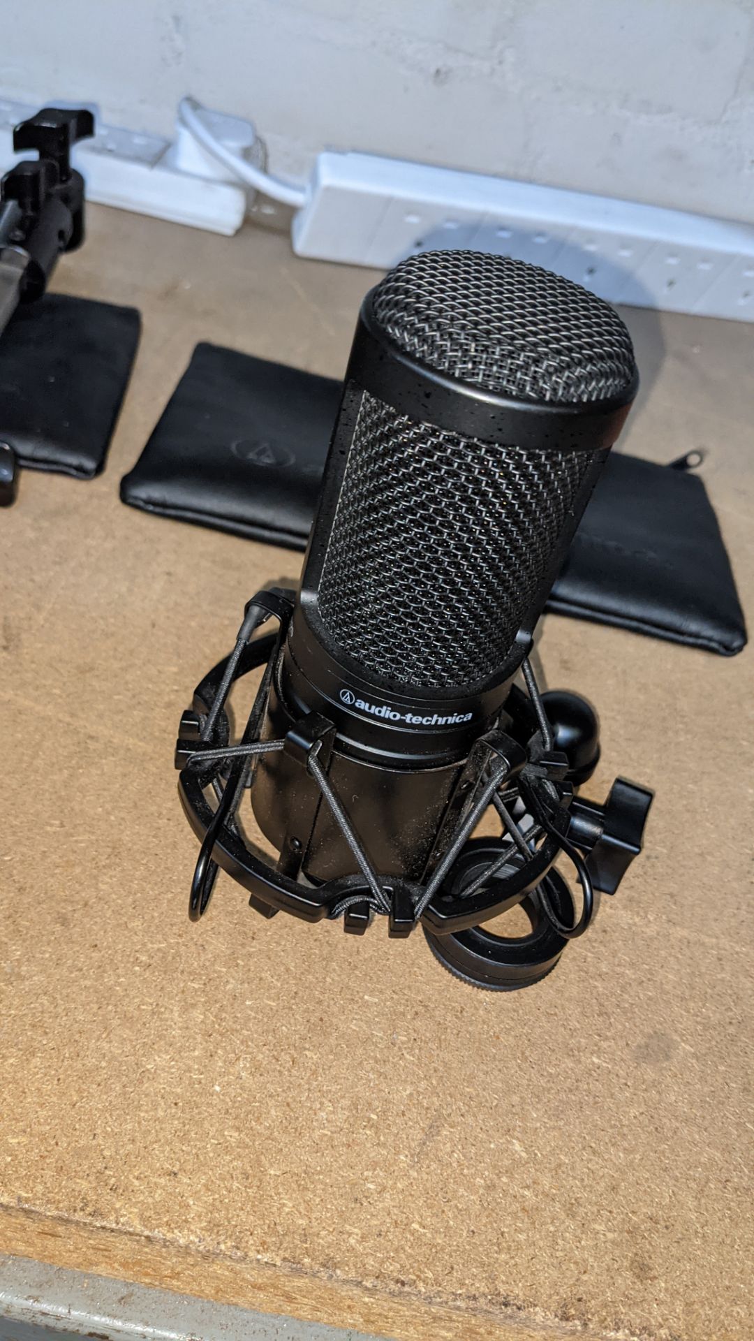 Audio Technica AT2020 P48 Cardioid condenser microphone with case & ancillaries as pictured - Image 11 of 11