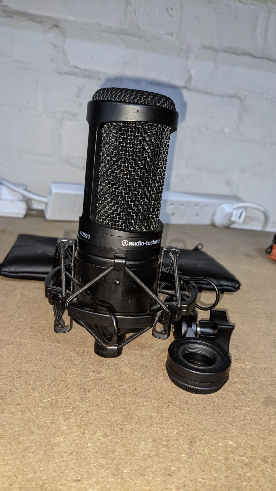 Audio Technica AT2020 P48 Cardioid condenser microphone with case & ancillaries as pictured - Image 4 of 11