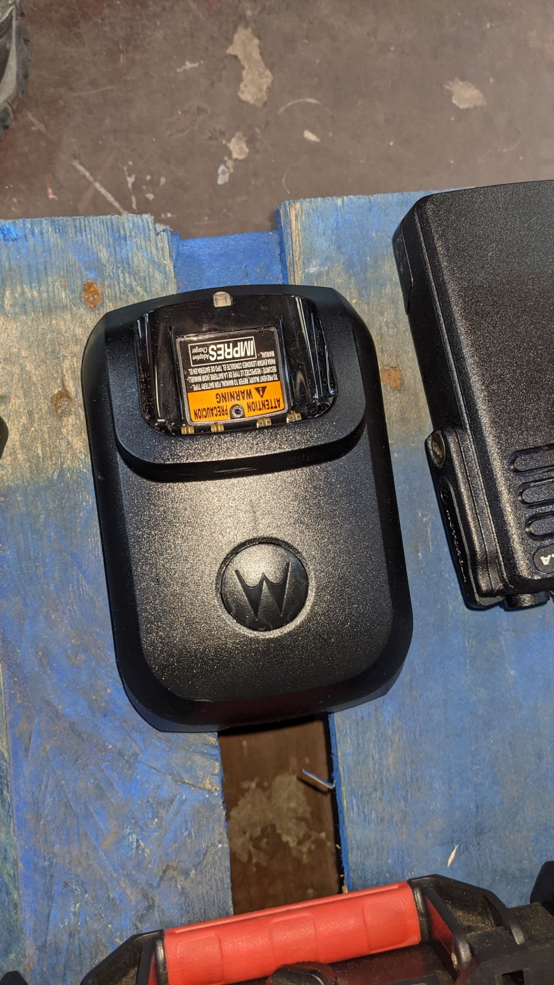 Motorola walkie-talkie kit comprising pair of model DP4400 walkie-talkies plus single station charge - Image 8 of 10