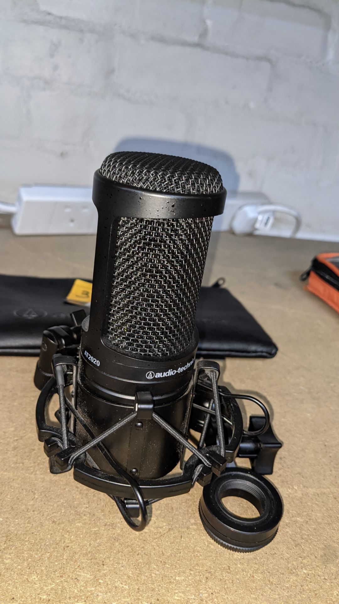 Audio Technica AT2020 P48 Cardioid condenser microphone with case & ancillaries as pictured - Image 3 of 11