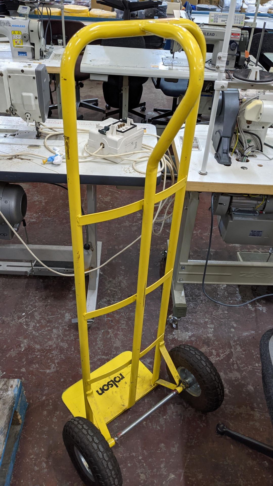 Yellow metal tall sack truck - Image 3 of 3