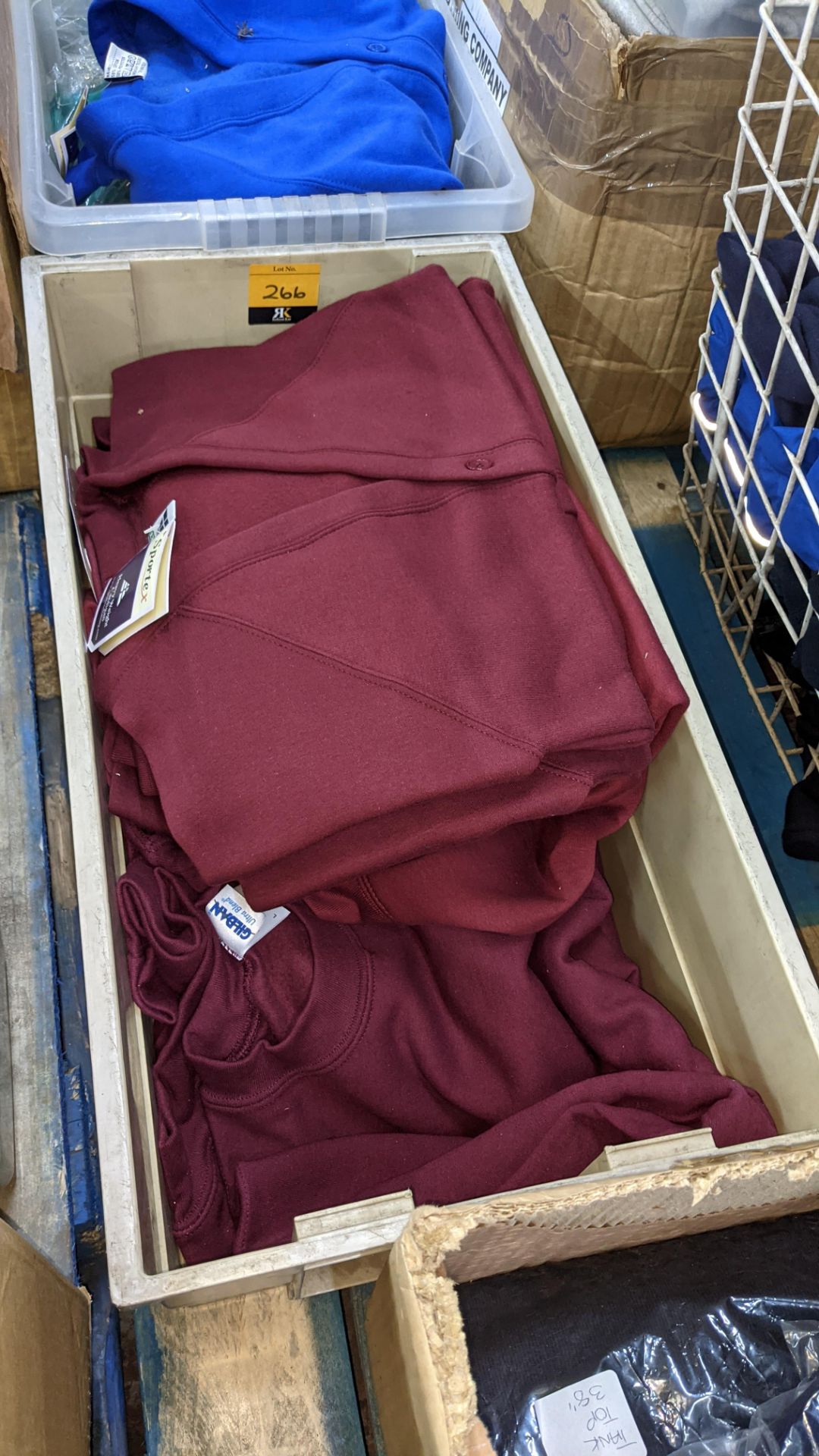 Approx 10 off assorted children's burgundy/red t-shirts & sweatshirts - the contents of 1 crate. NB - Image 2 of 4