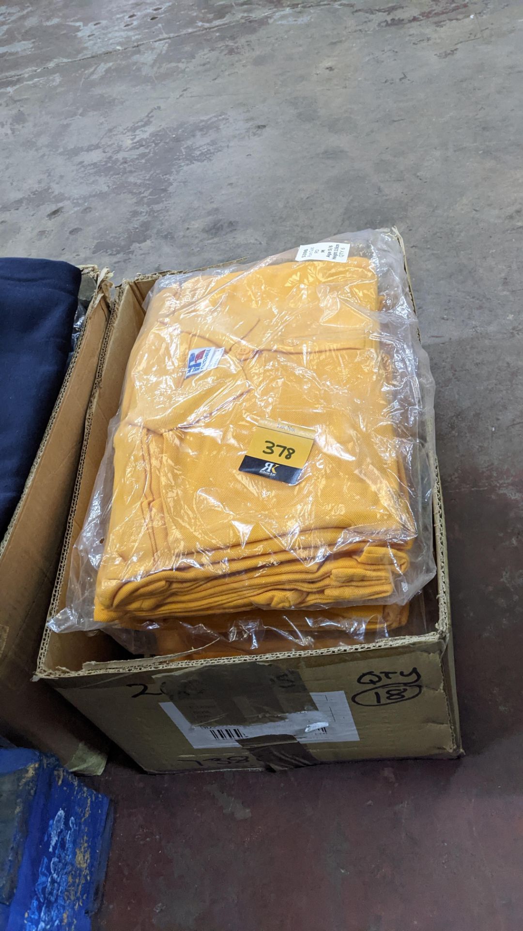 Approx 40 off Russell children's yellow polo shirts