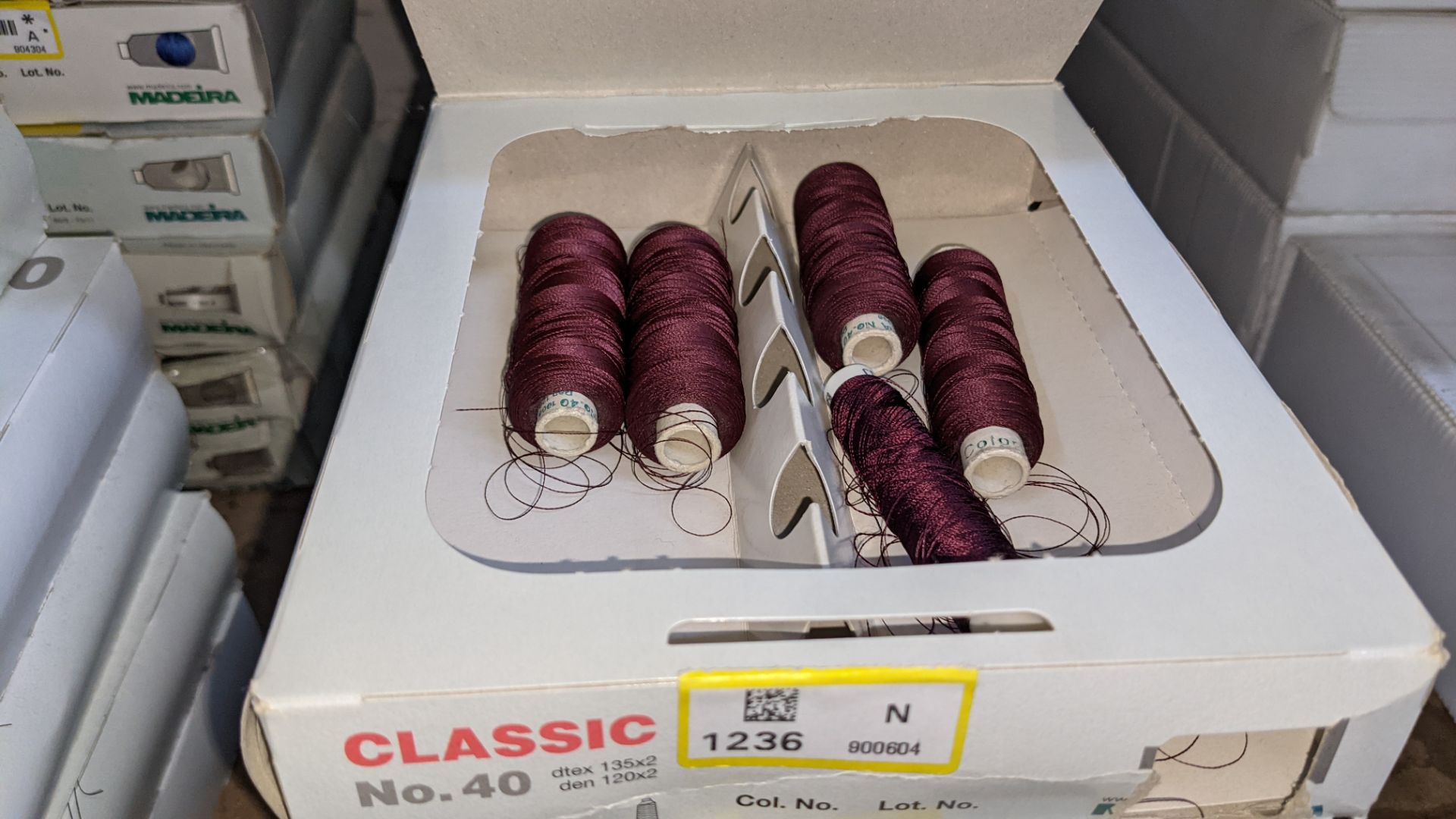 20 assorted boxes of Madeira Classic No. 40 embroidery rayon thread - Image 6 of 8