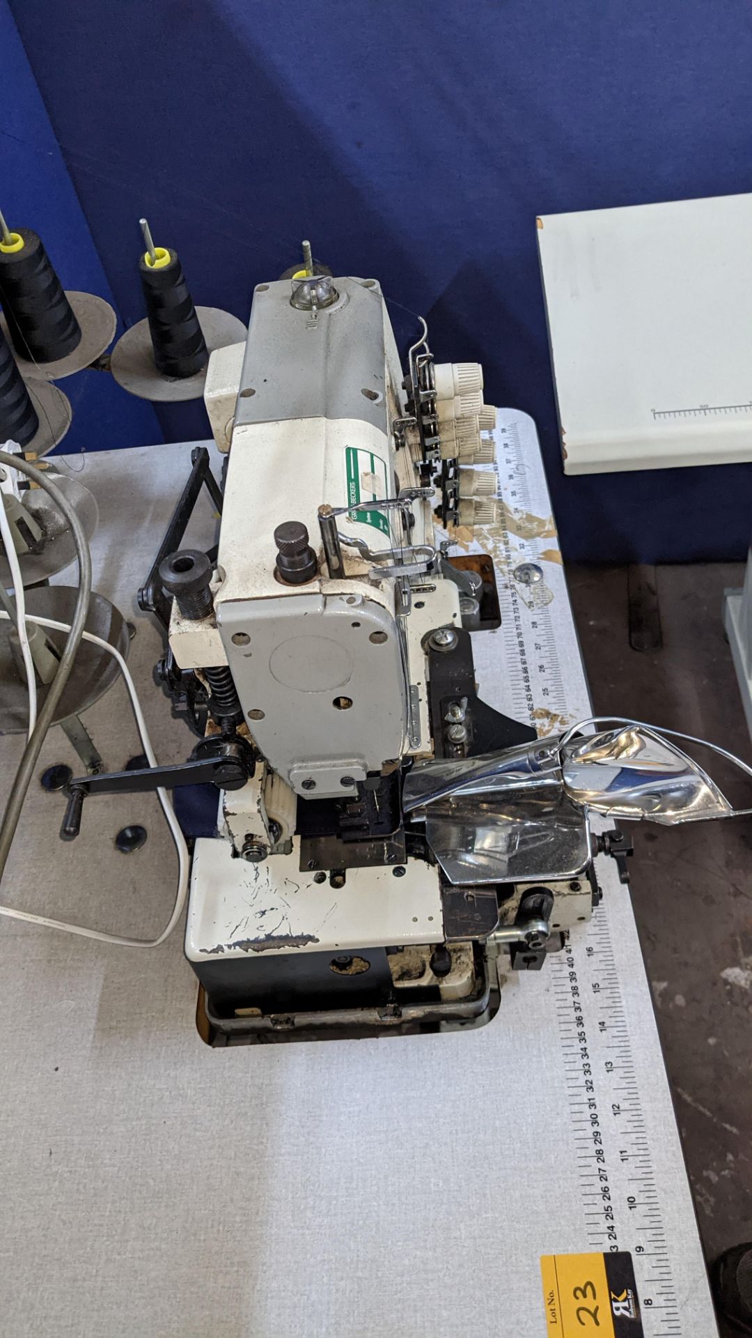 Ta King overlocker, model TK-FB-6504PMD, with edge band guide - Image 10 of 16