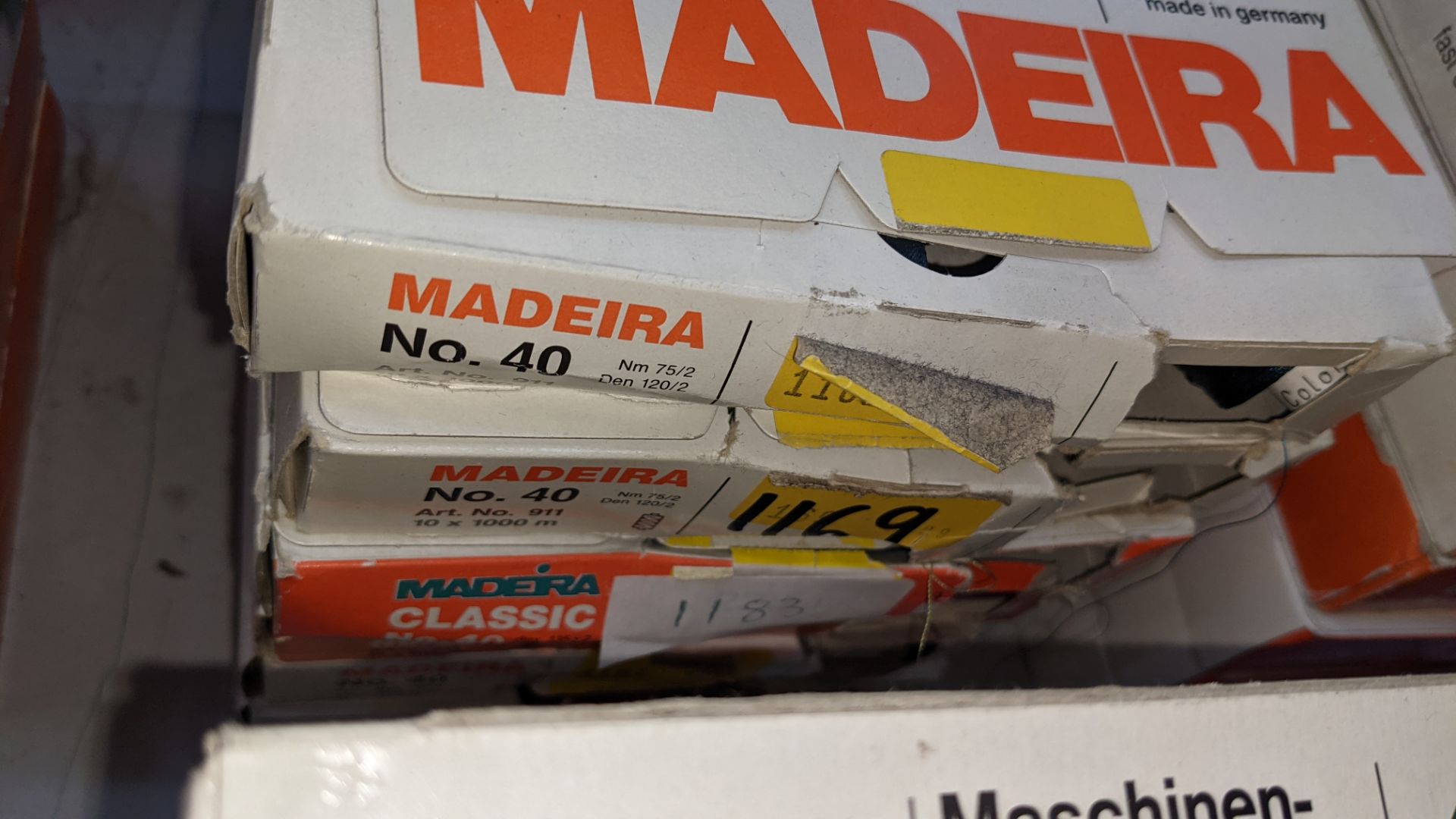 30 boxes of Madeira Classic No. 40 rayon embroidery thread - Image 5 of 12