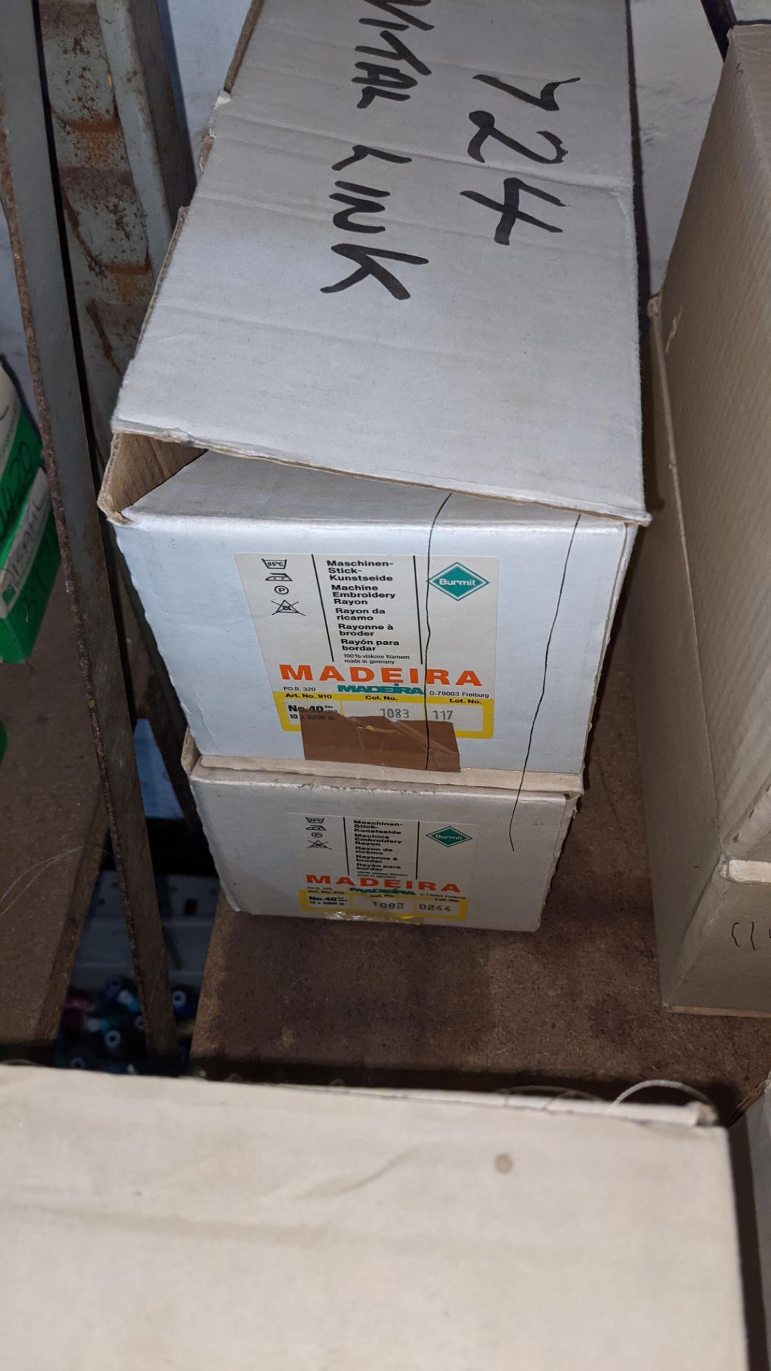 4 boxes of Madeira Burmit No. 40 rayon embroidery thread - Image 4 of 6