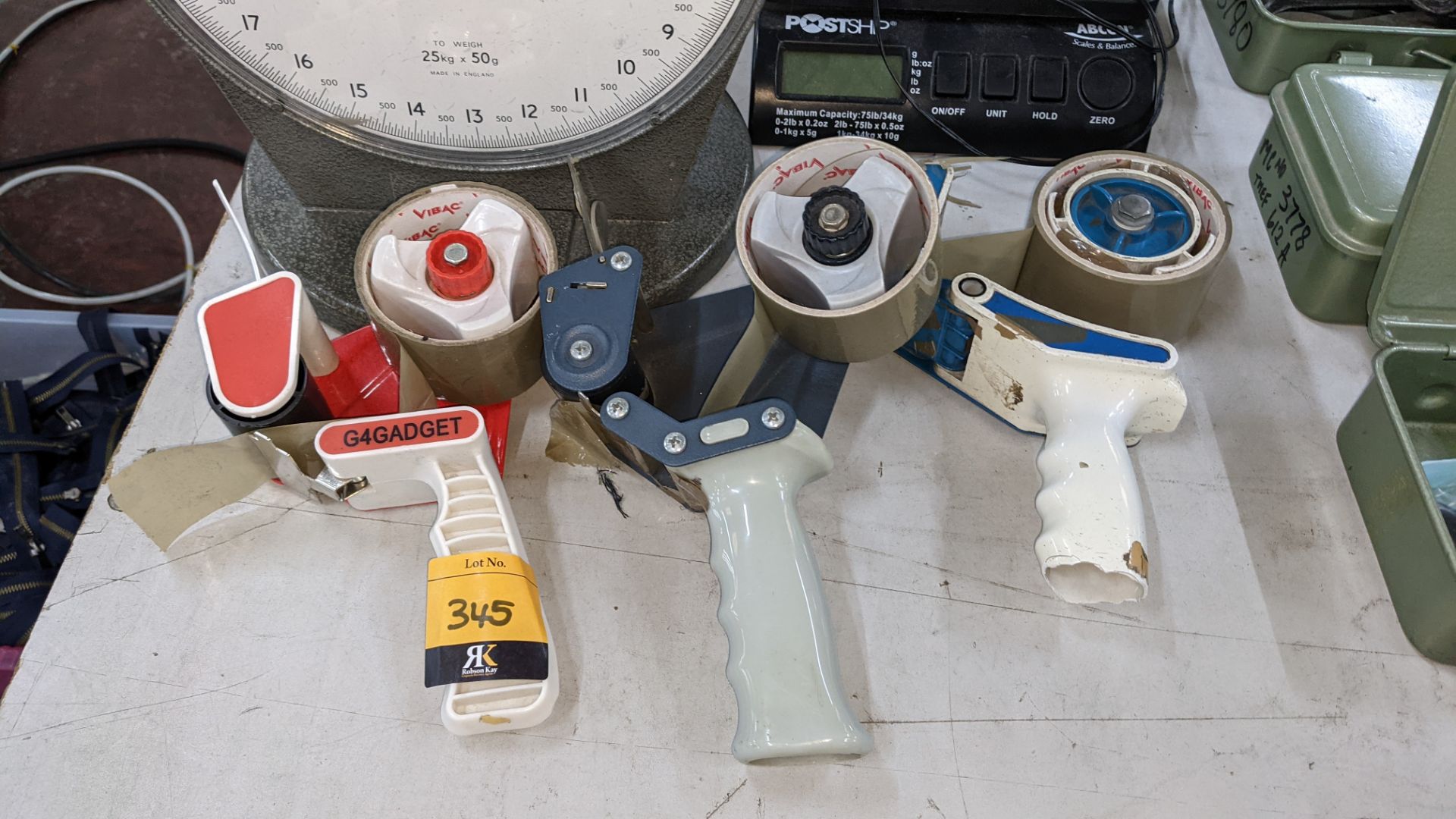 Mixed lot comprising 3 tape guns, 1 digital scales & 1 Salter platform scales - Image 3 of 5