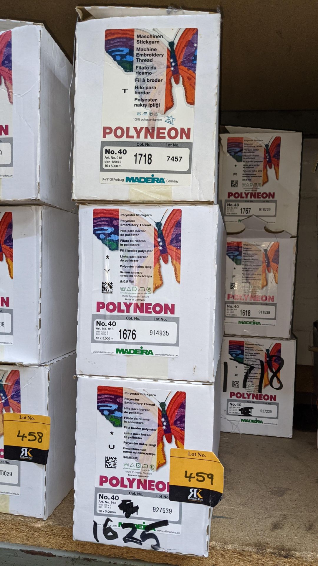 6 boxes of Madeira Polyneon No. 40 polyester embroidery thread - Image 3 of 6