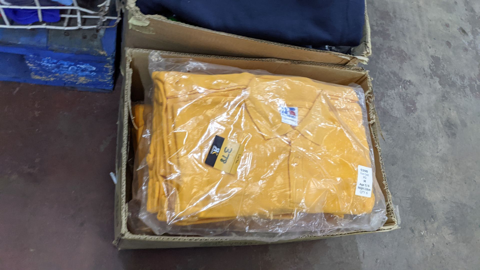 Approx 40 off Russell children's yellow polo shirts - Image 2 of 5