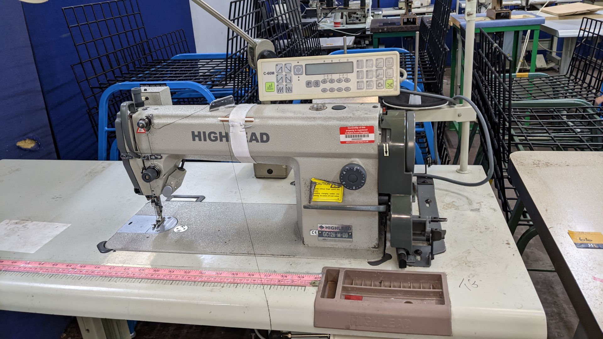 Highlead model GC128-M-D3 sewing machine with model C-60M digital controller - Image 6 of 18