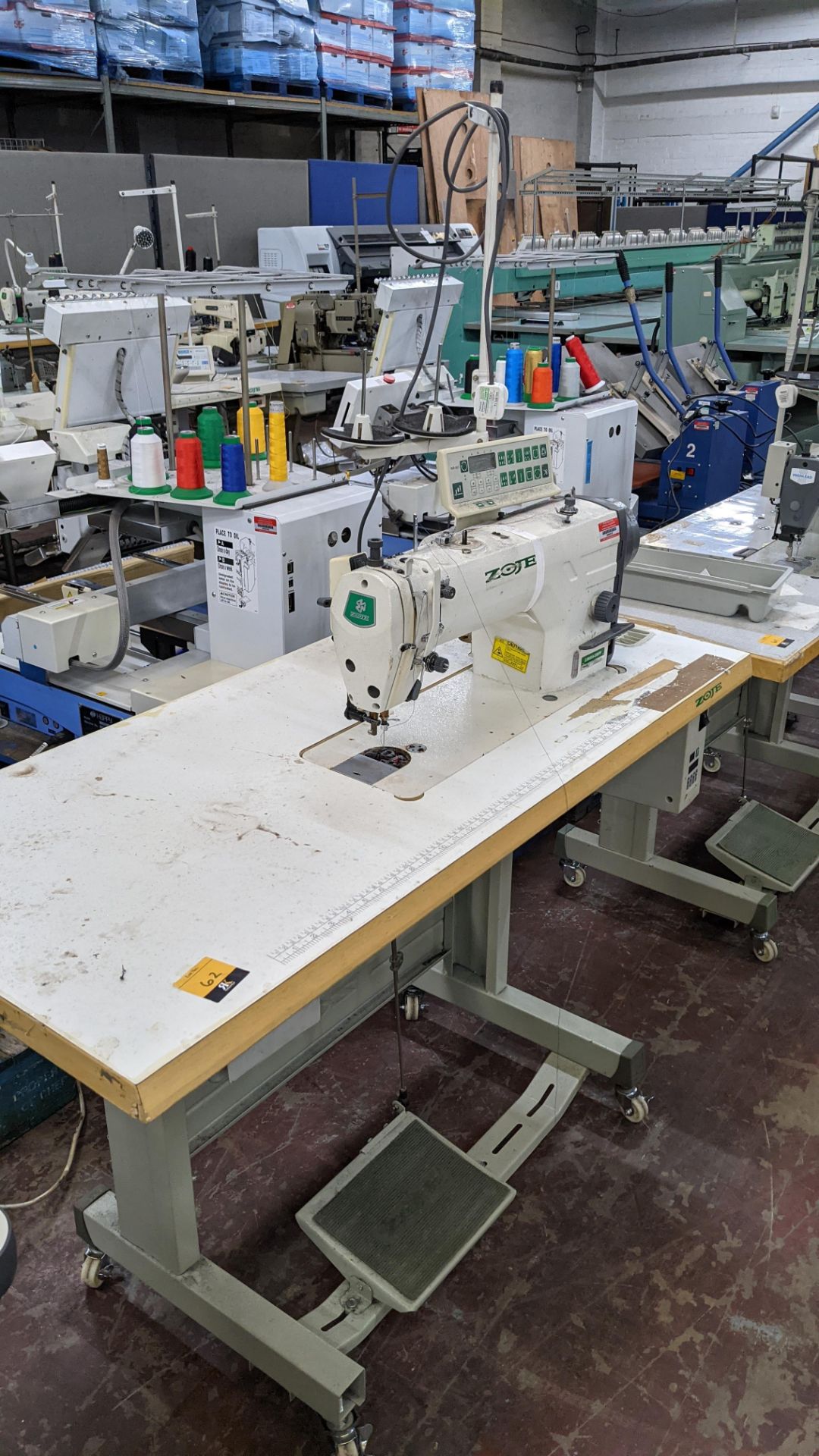 Zoje model ZJ9800A-D3B/PF sewing machine with WR-501 controller - Image 16 of 16
