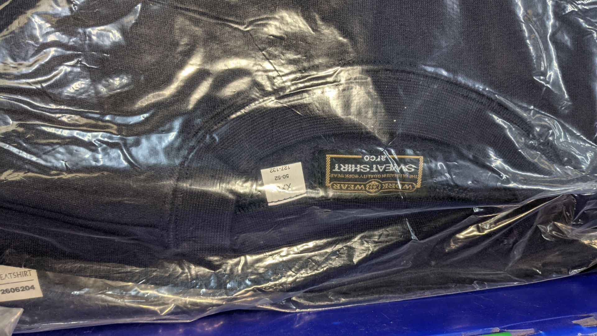 15 off workwear blue sweatshirts - the contents of 1 crate. NB crate excluded - Image 3 of 6
