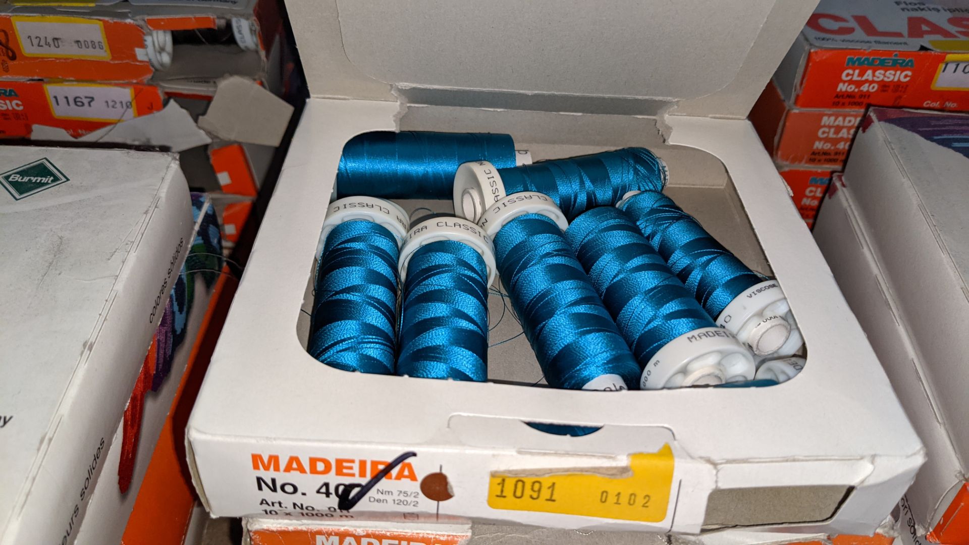 15 assorted boxes of Madeira Classic No. 40 embroidery rayon thread - Image 7 of 8