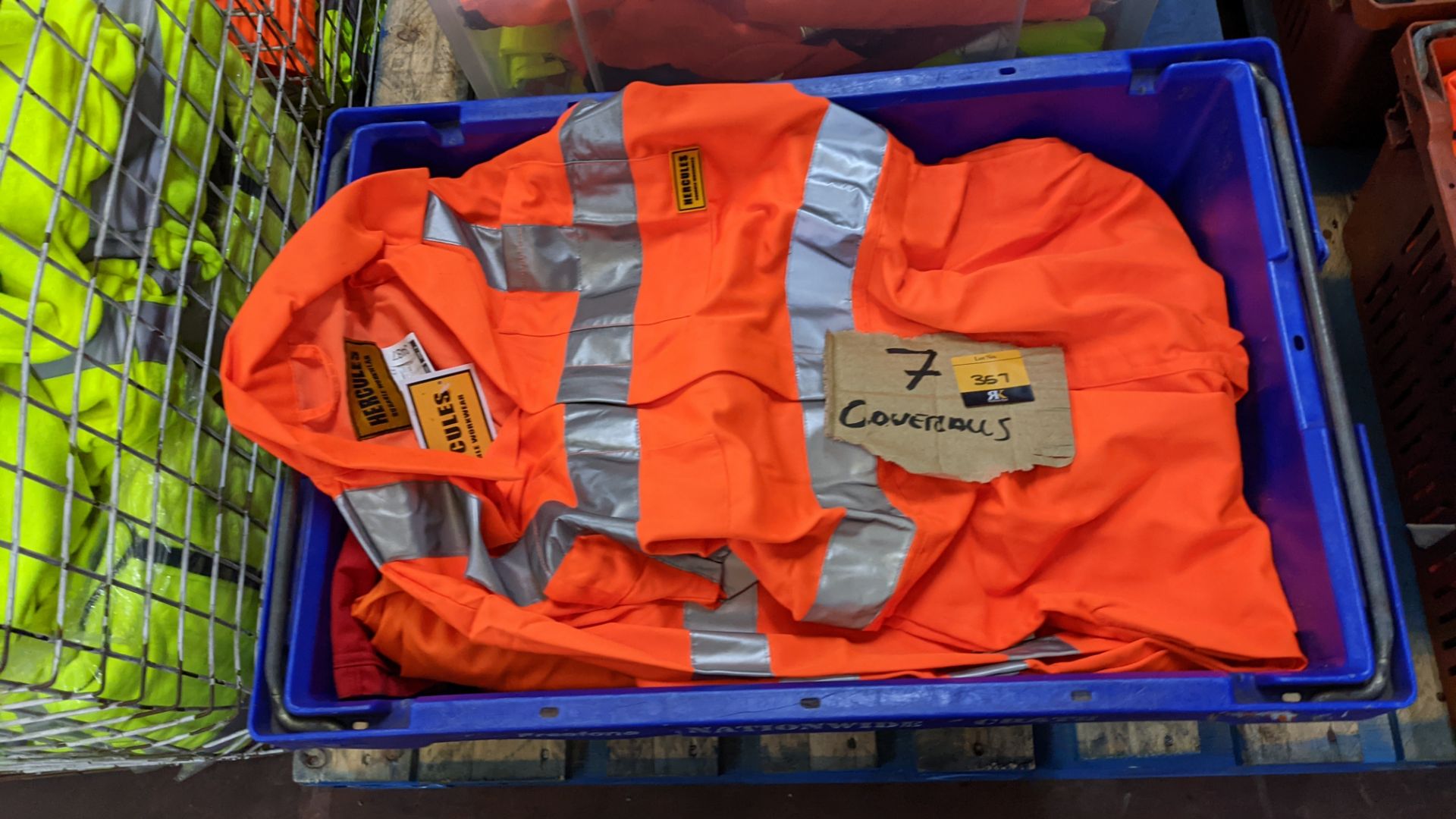 7 off hi-vis coveralls - Image 4 of 4