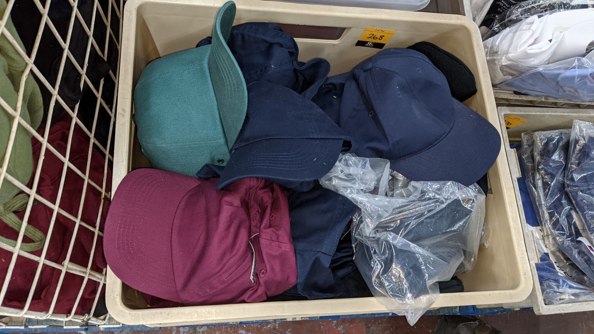 Quantity of assorted beanie hats & baseball caps - the contents of 1 crate. NB crate excluded - Image 4 of 7