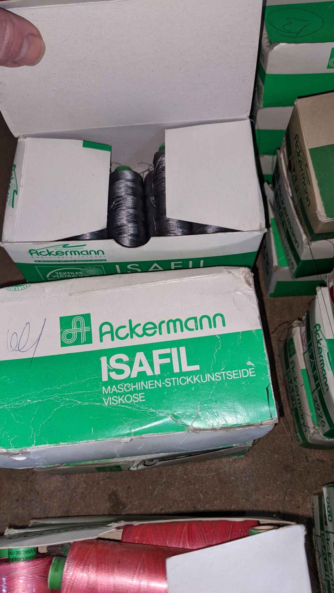 15 boxes of Ackermann Isafil viscose/rayon embroidery thread - Image 6 of 8