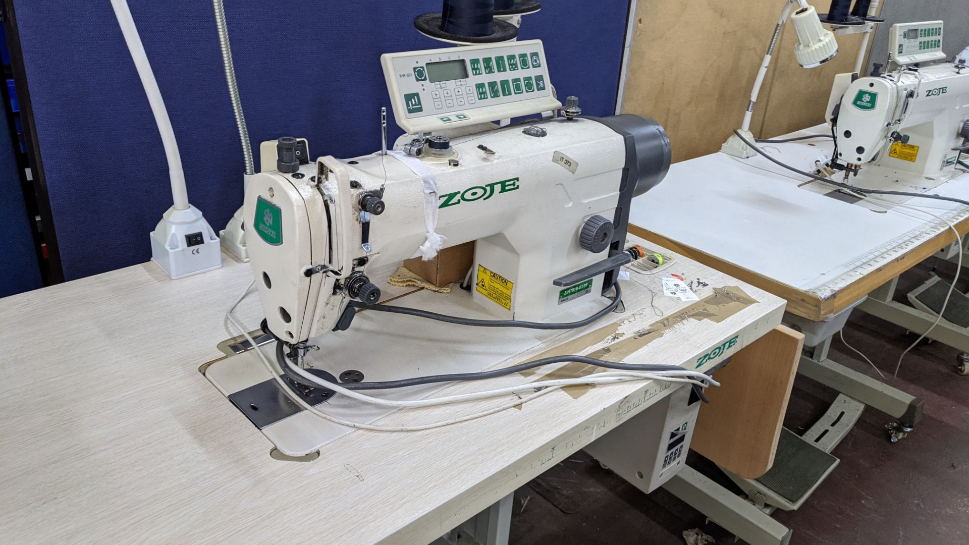 Zoje model ZJ9701R-D3/PF lockstitch sewing machine with model WR-501 digital controller - Image 9 of 17