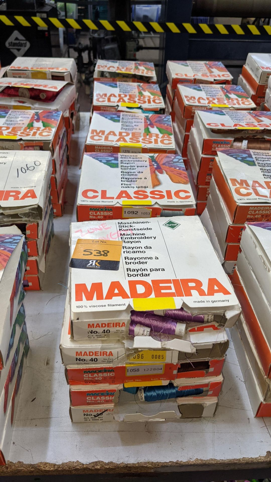25 boxes of Madeira Classic No. 40 rayon embroidery thread - Image 2 of 12