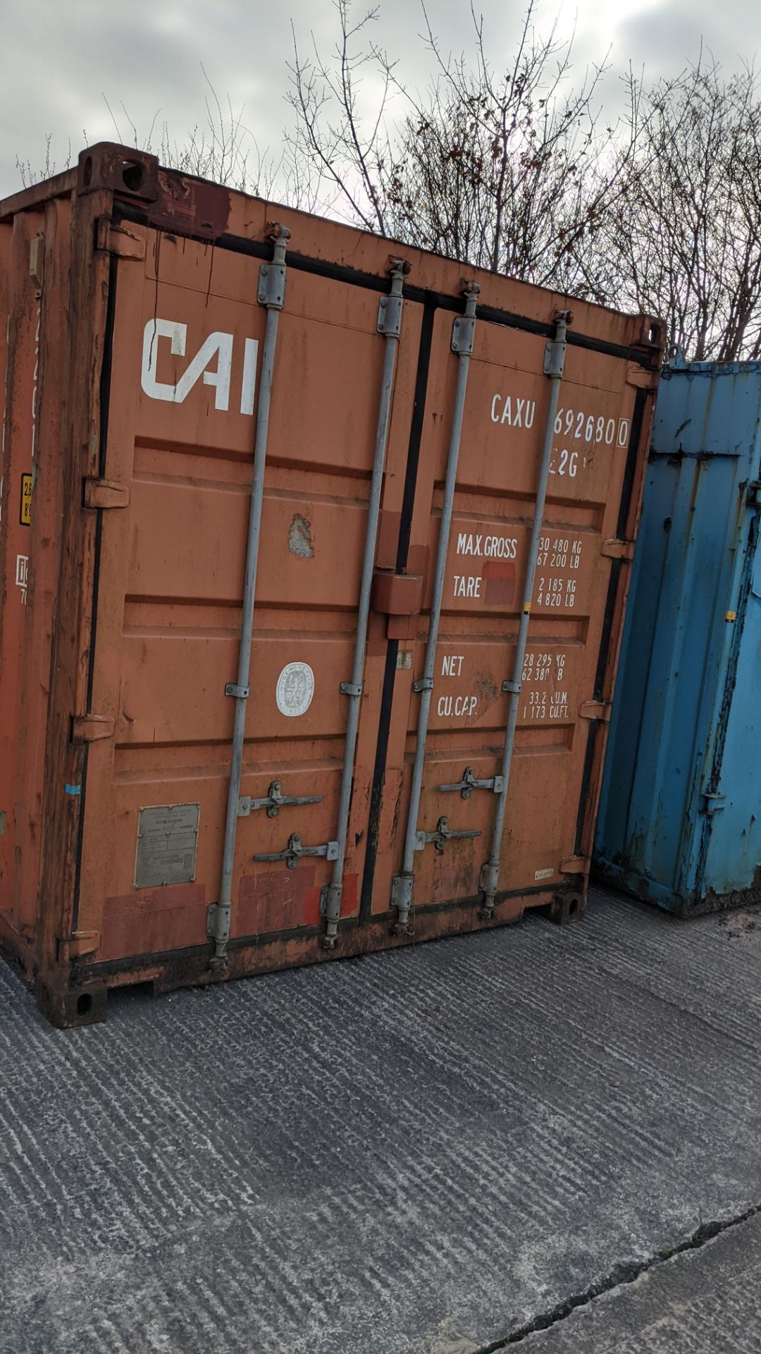 Orange painted metal 20' shipping container type QP-CAIT-01(F) manufactured by Qingdao Pacific Conta - Image 4 of 16