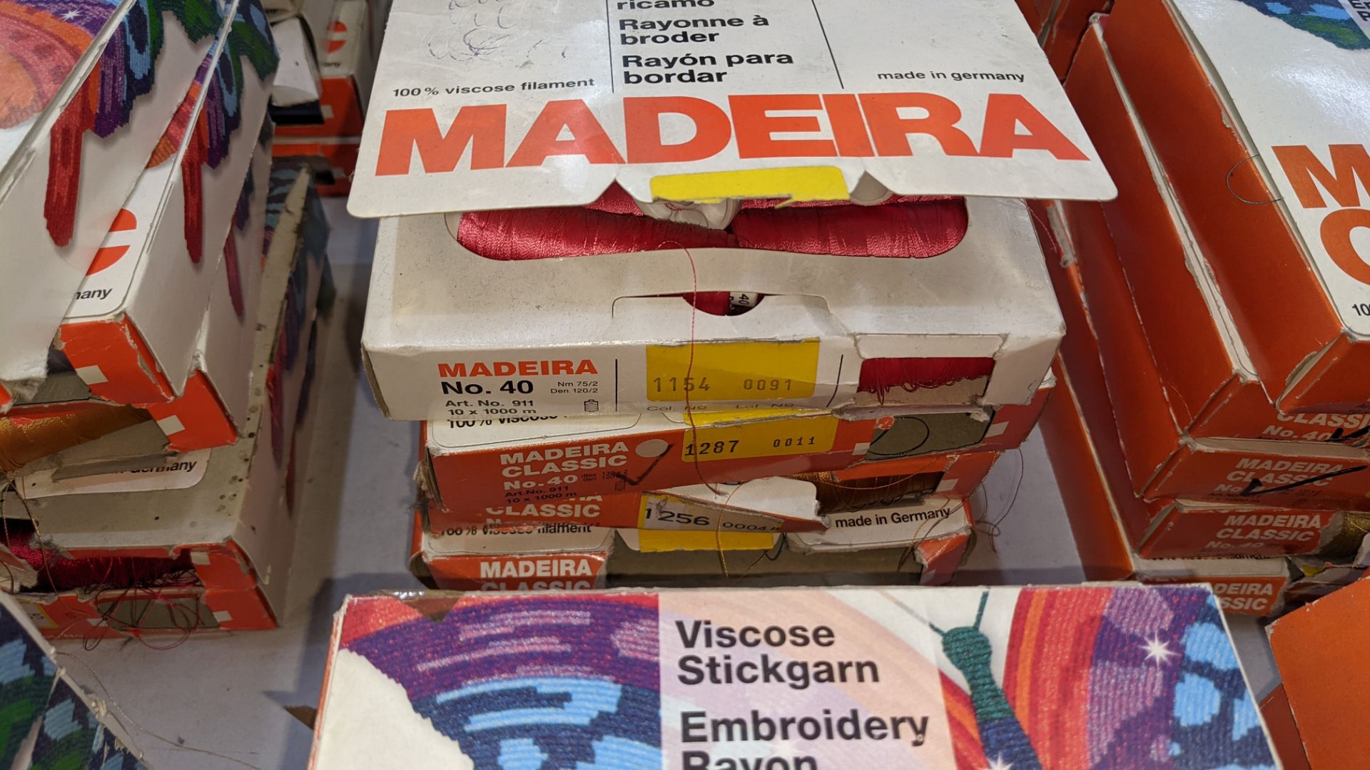 25 boxes of Madeira Classic No. 40 rayon embroidery thread - Image 7 of 13