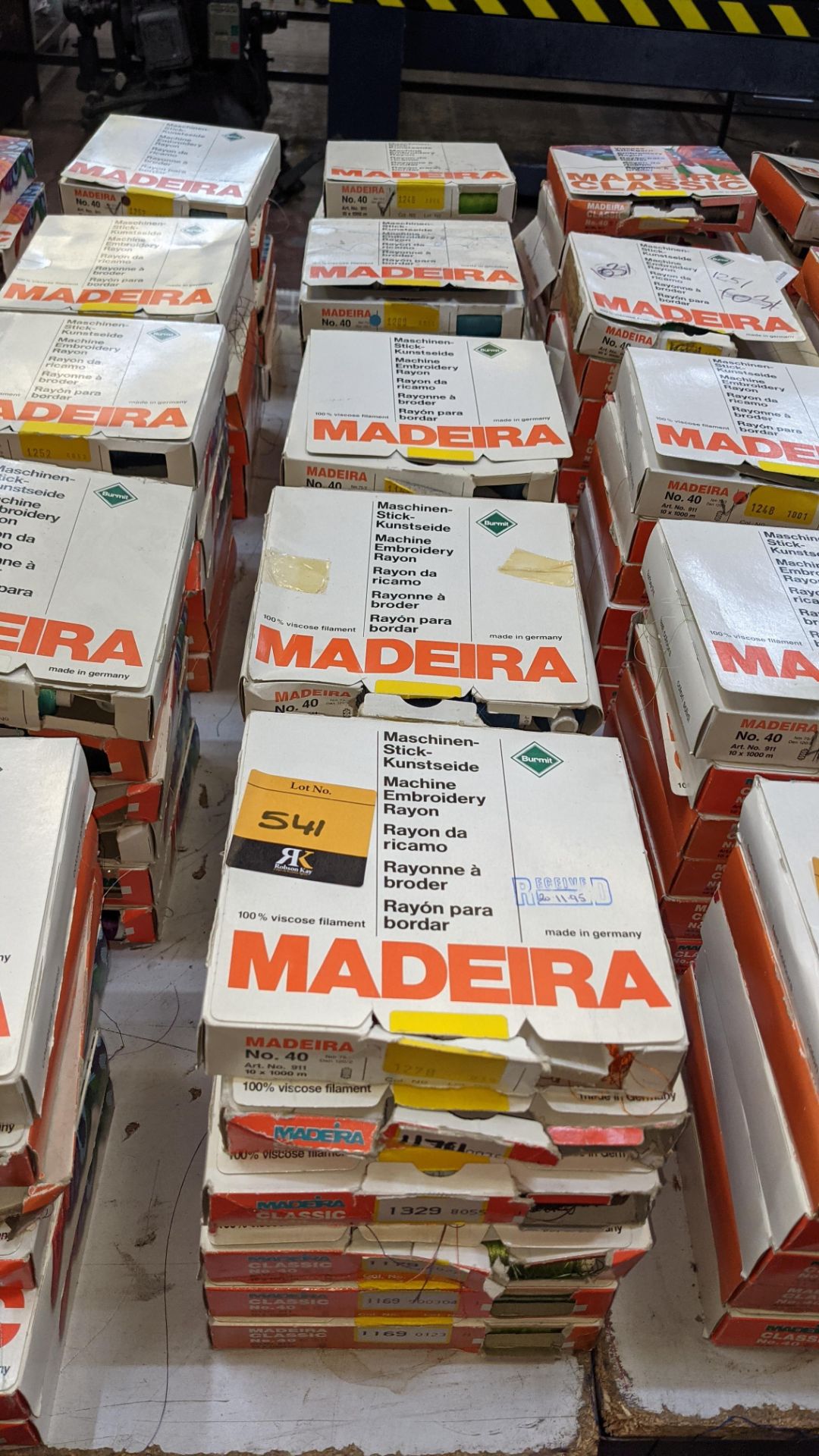 30 boxes of Madeira Classic No. 40 rayon embroidery thread