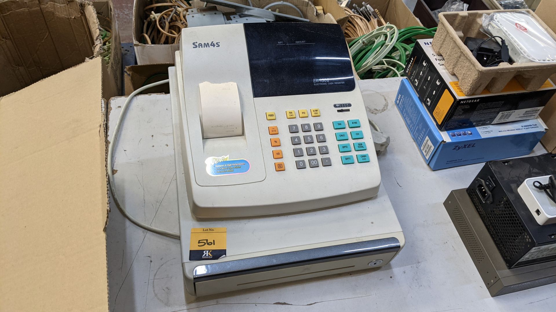 SAM4S electronic cash register model ER-150II. NB no key - Image 3 of 4