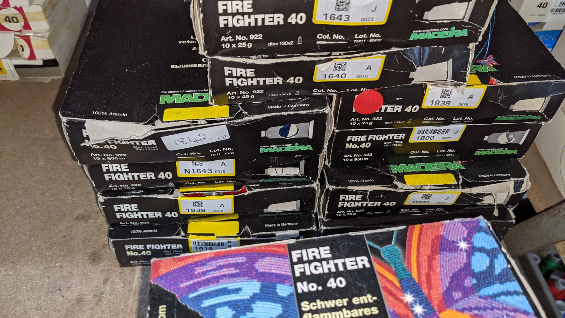 16 boxes of Madeira Fire Fighter No. 40 flame resistant embroidery thread - Image 7 of 7