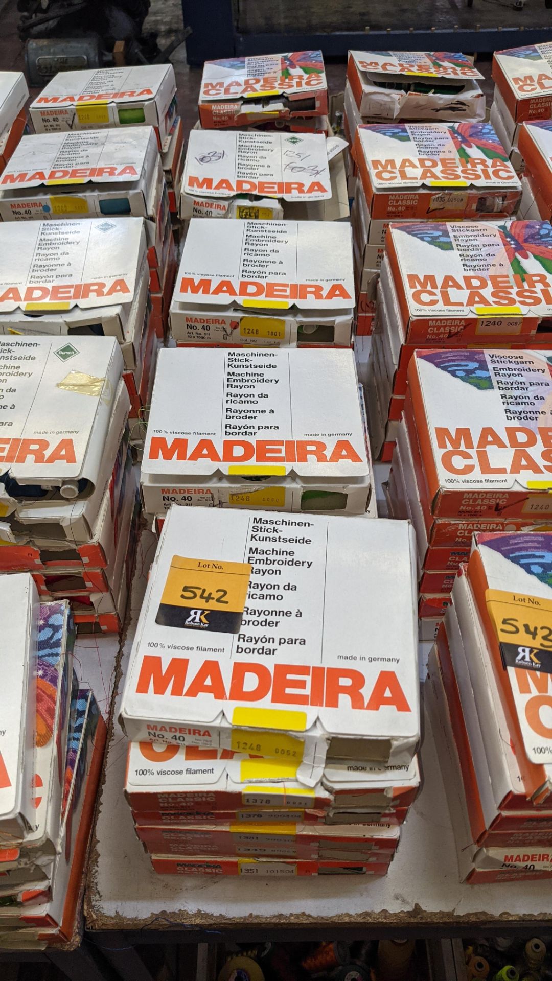 30 boxes of Madeira Classic No. 40 rayon embroidery thread - Image 2 of 12