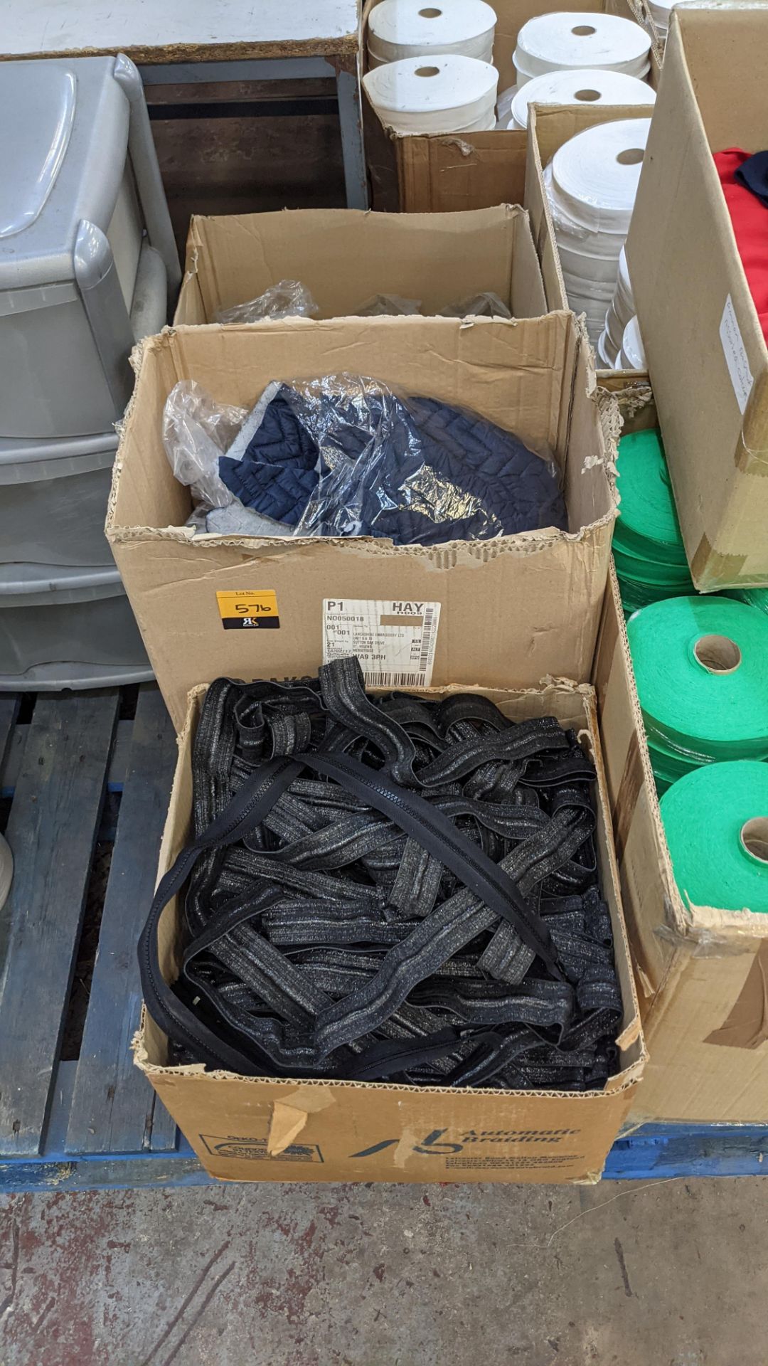 9 assorted boxes of tape, zips & other materials - Image 3 of 11