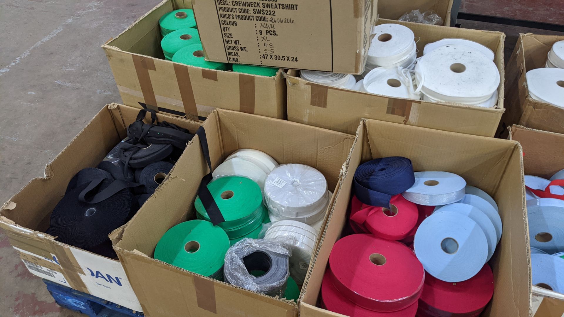 9 assorted boxes of tape, zips & other materials - Image 11 of 11