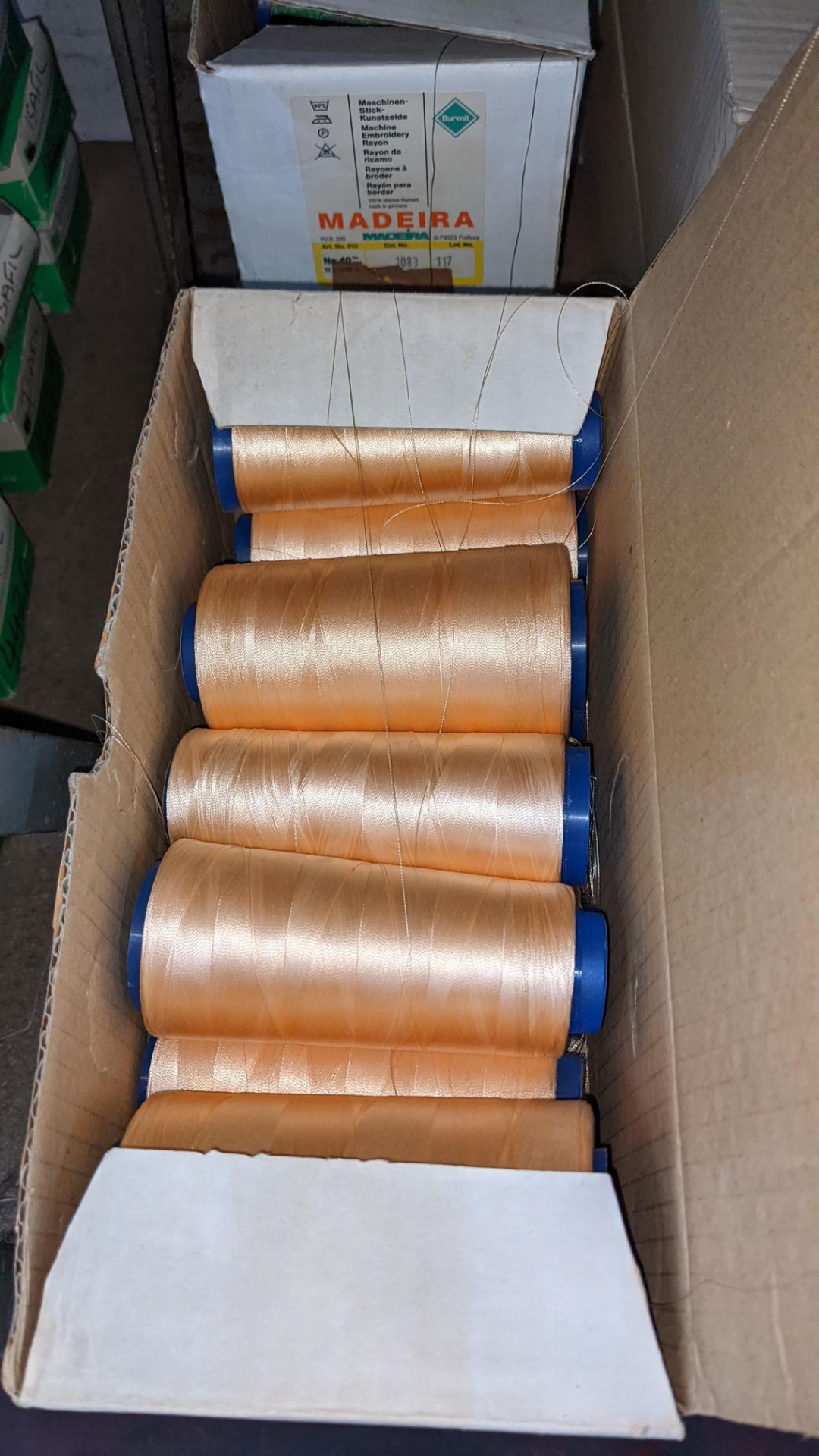 4 boxes of Madeira Burmit No. 40 rayon embroidery thread - Image 5 of 6