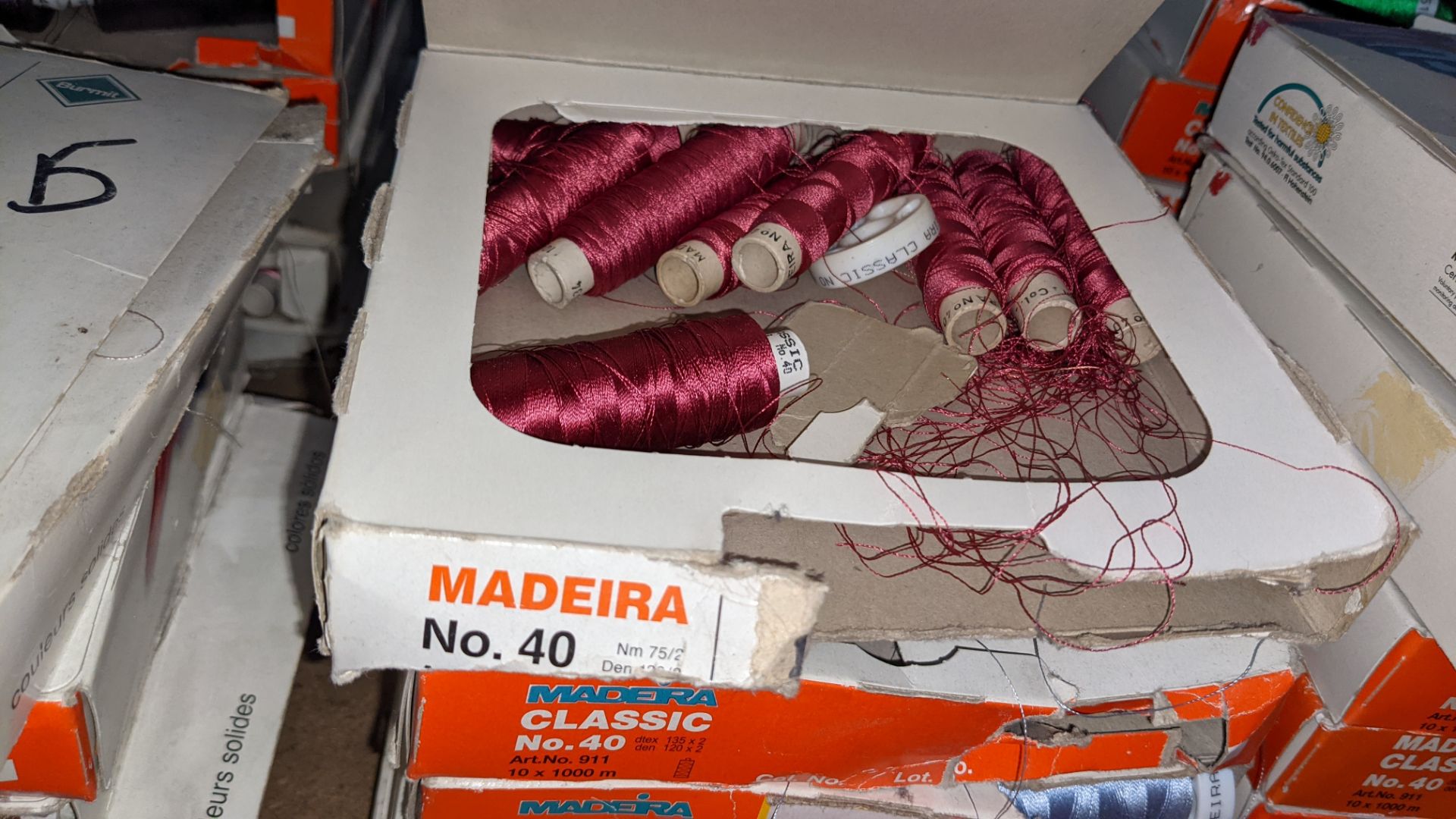 15 assorted boxes of Madeira Classic No. 40 embroidery rayon thread - Image 7 of 8