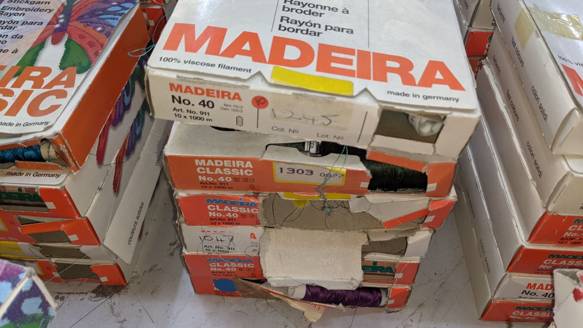 30 boxes of Madeira Classic No. 40 rayon embroidery thread - Image 4 of 12