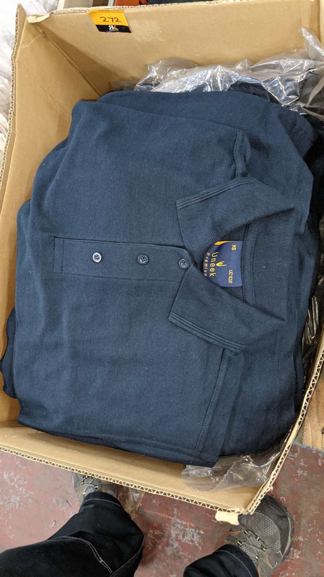 Quantity of Uneek blue polo shirts - the contents of 1 large box - Image 3 of 4