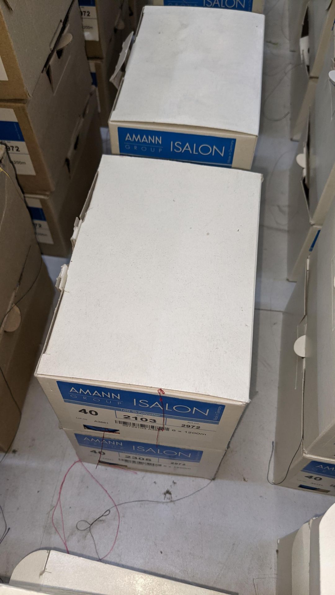 13 boxes of Amann Group ISALON 40 polyester embroidery thread - Image 5 of 10