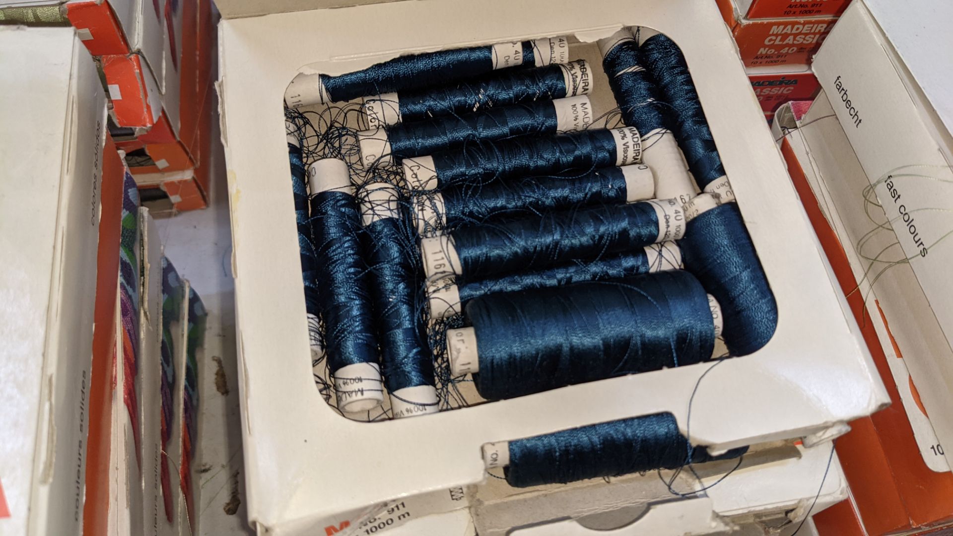 30 boxes of Madeira Classic No. 40 rayon embroidery thread - Image 9 of 12