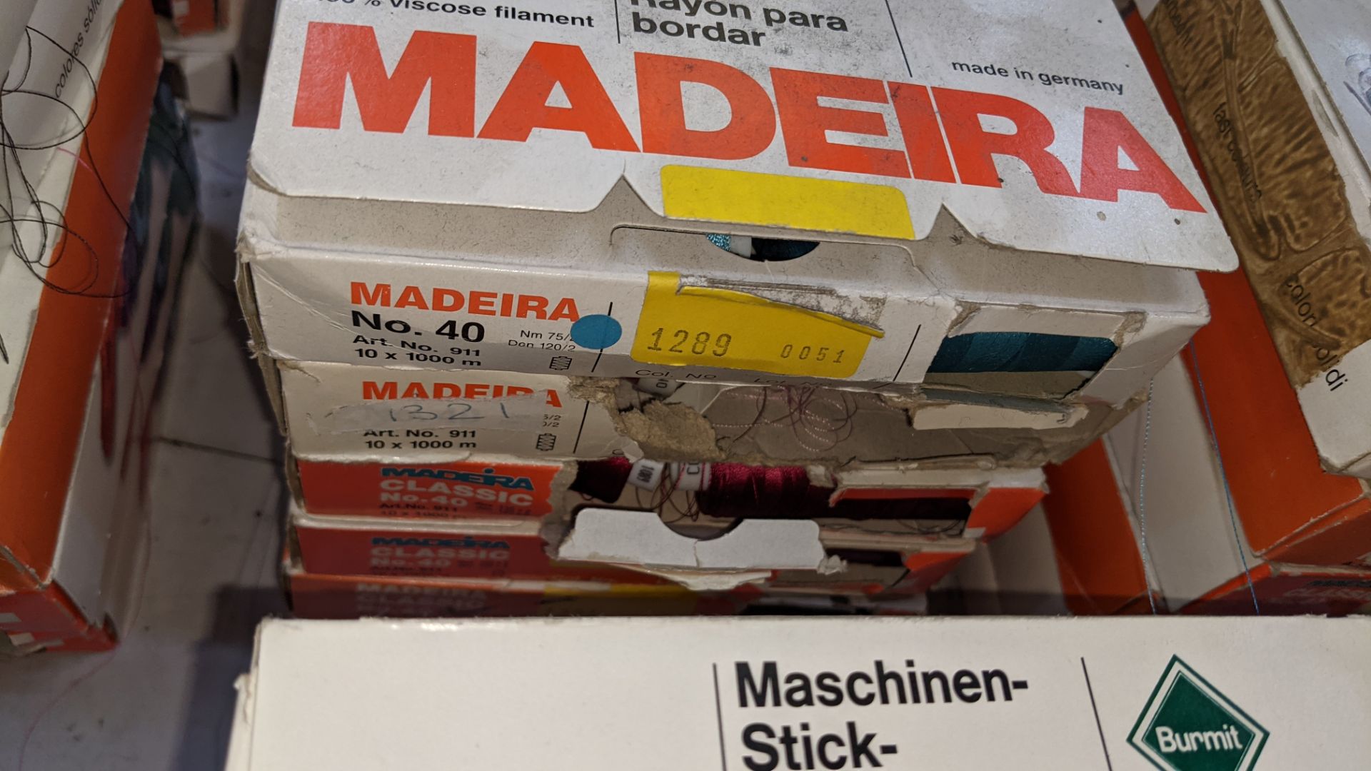 30 boxes of Madeira Classic No. 40 rayon embroidery thread - Image 6 of 12