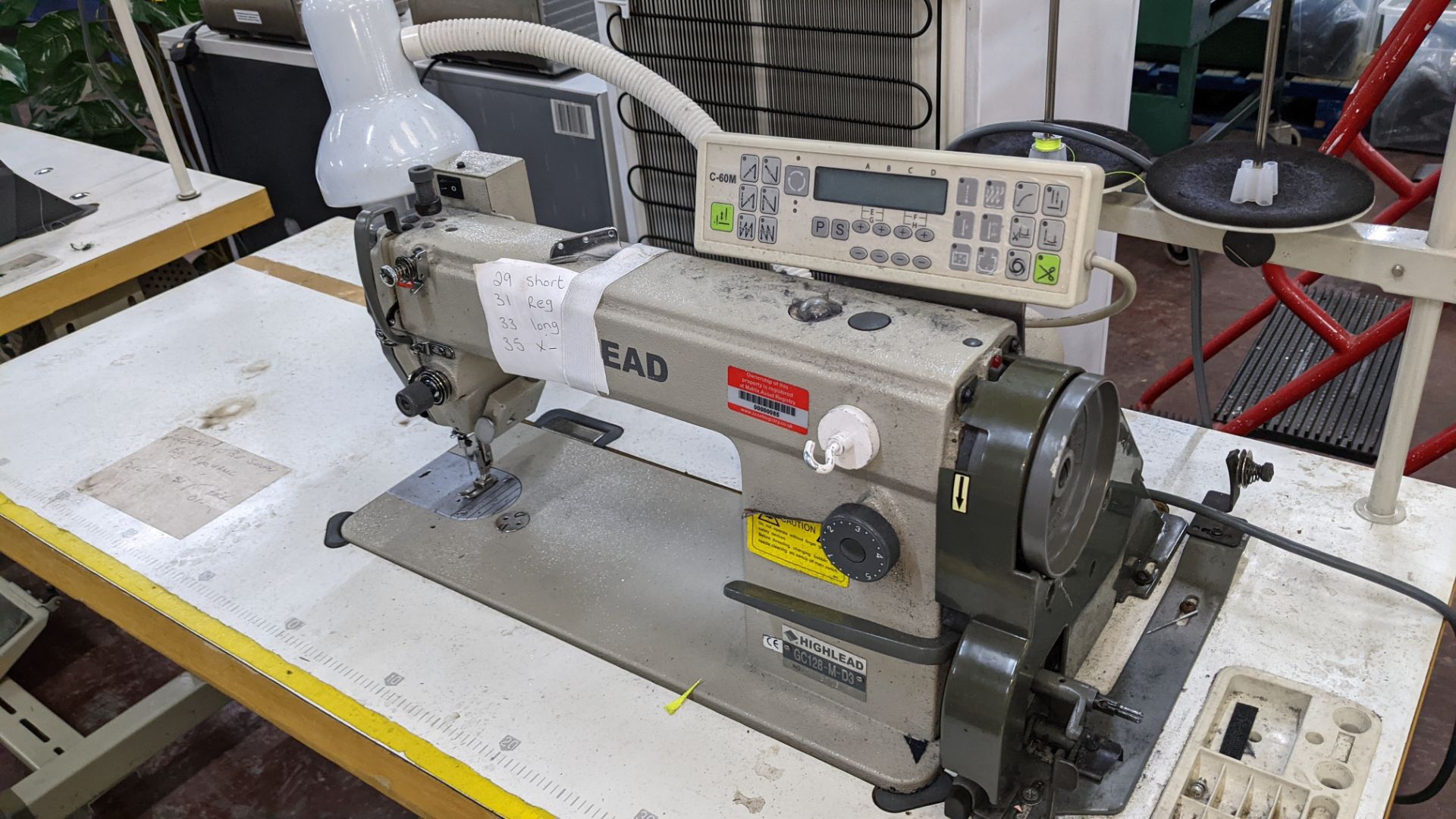 Highlead model GC128-M-D3 sewing machine with model C-60M digital controller - Image 4 of 17