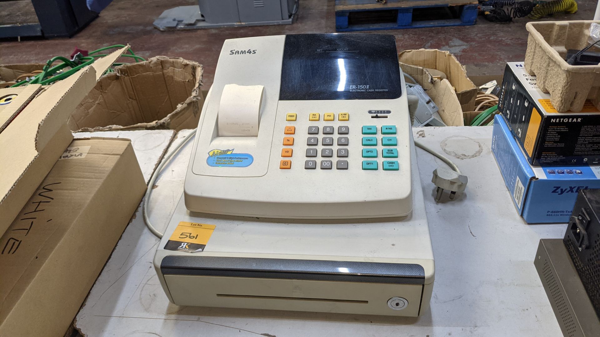 SAM4S electronic cash register model ER-150II. NB no key - Image 4 of 4