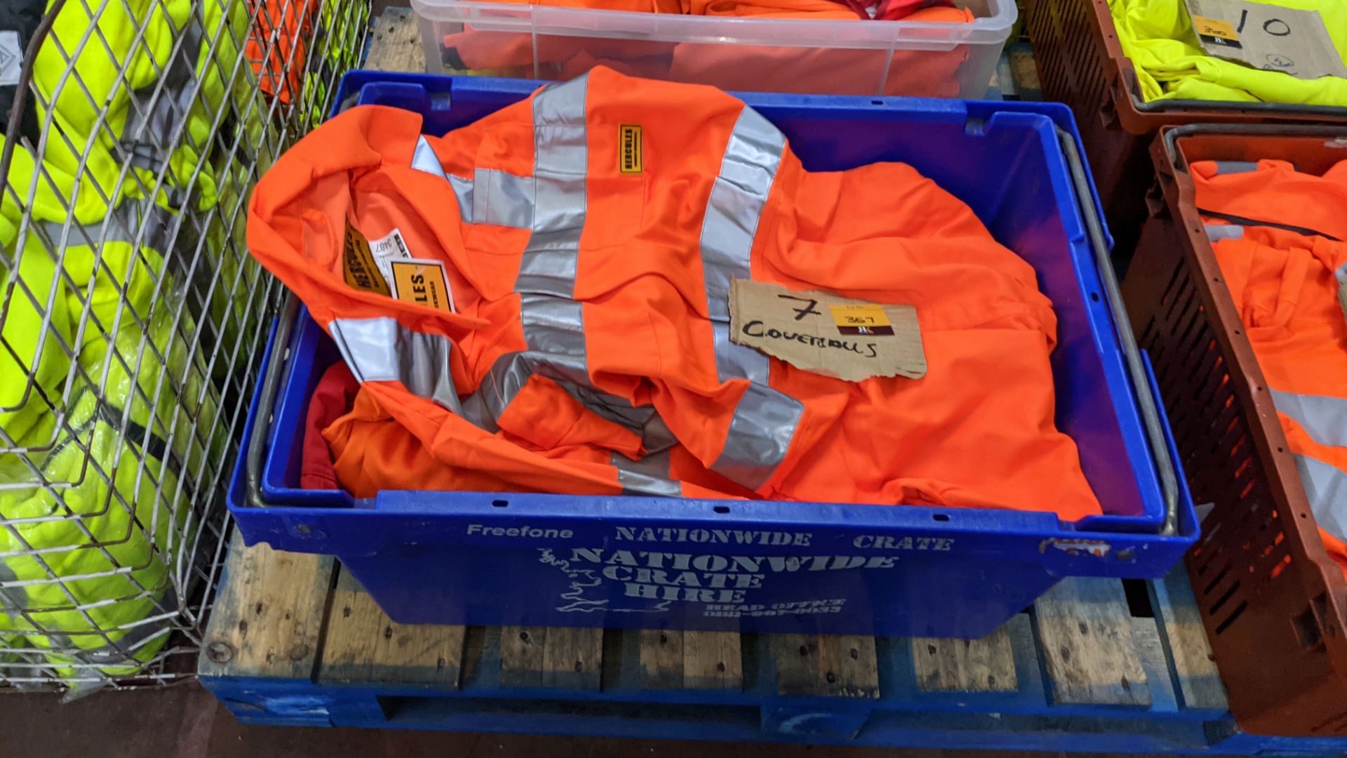 7 off hi-vis coveralls - Image 2 of 4