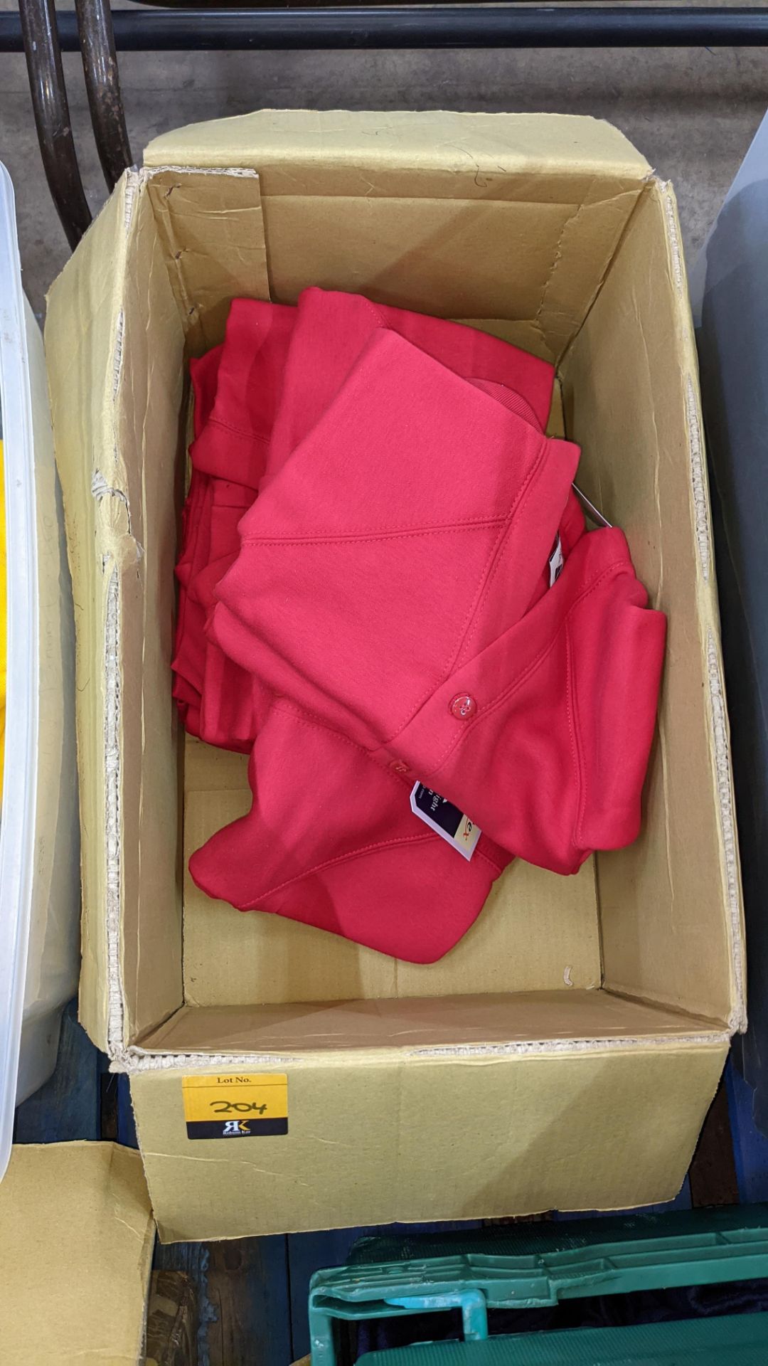 Approx 7 off Sportex children's heavy weight V neck red cardigans - Image 2 of 4