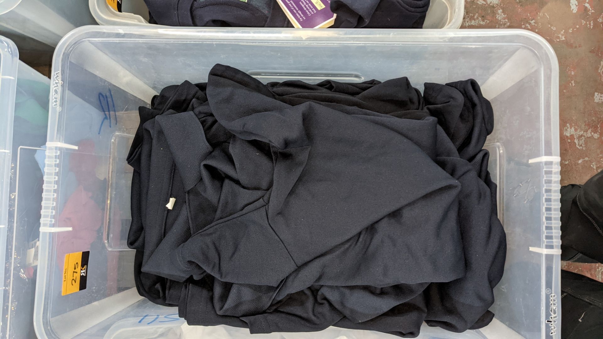 Approx 40 off blue polo shirts - the contents of 1 large crate. NB crate excluded - Image 3 of 4